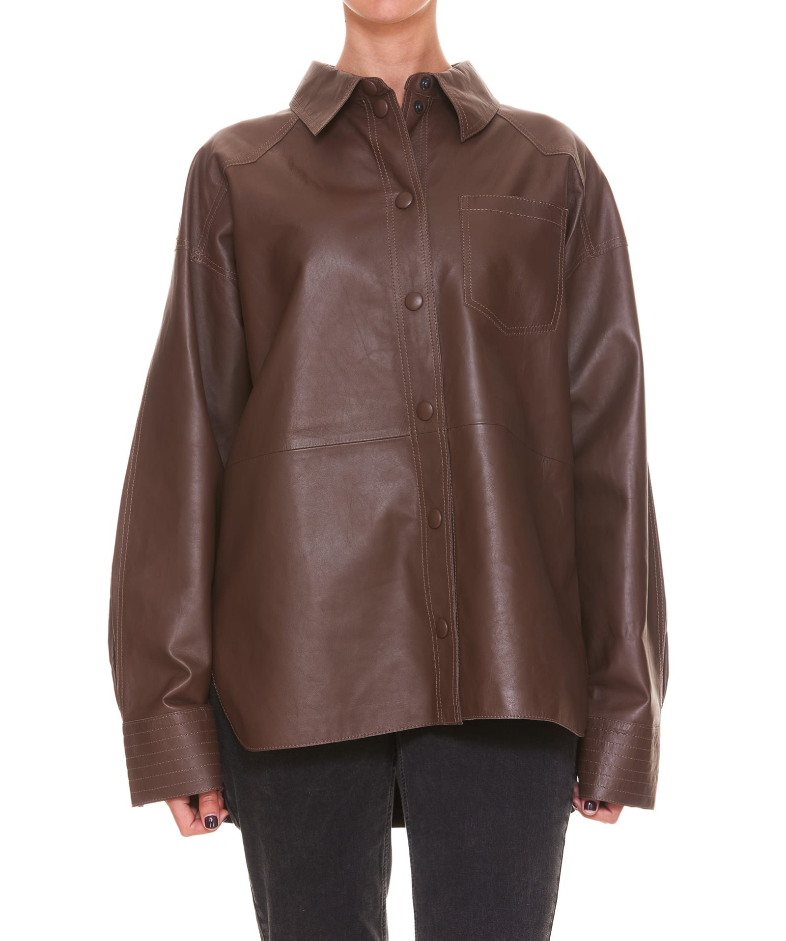 S.W.O.R.D 6.6.44 Leather Shirt Jacket