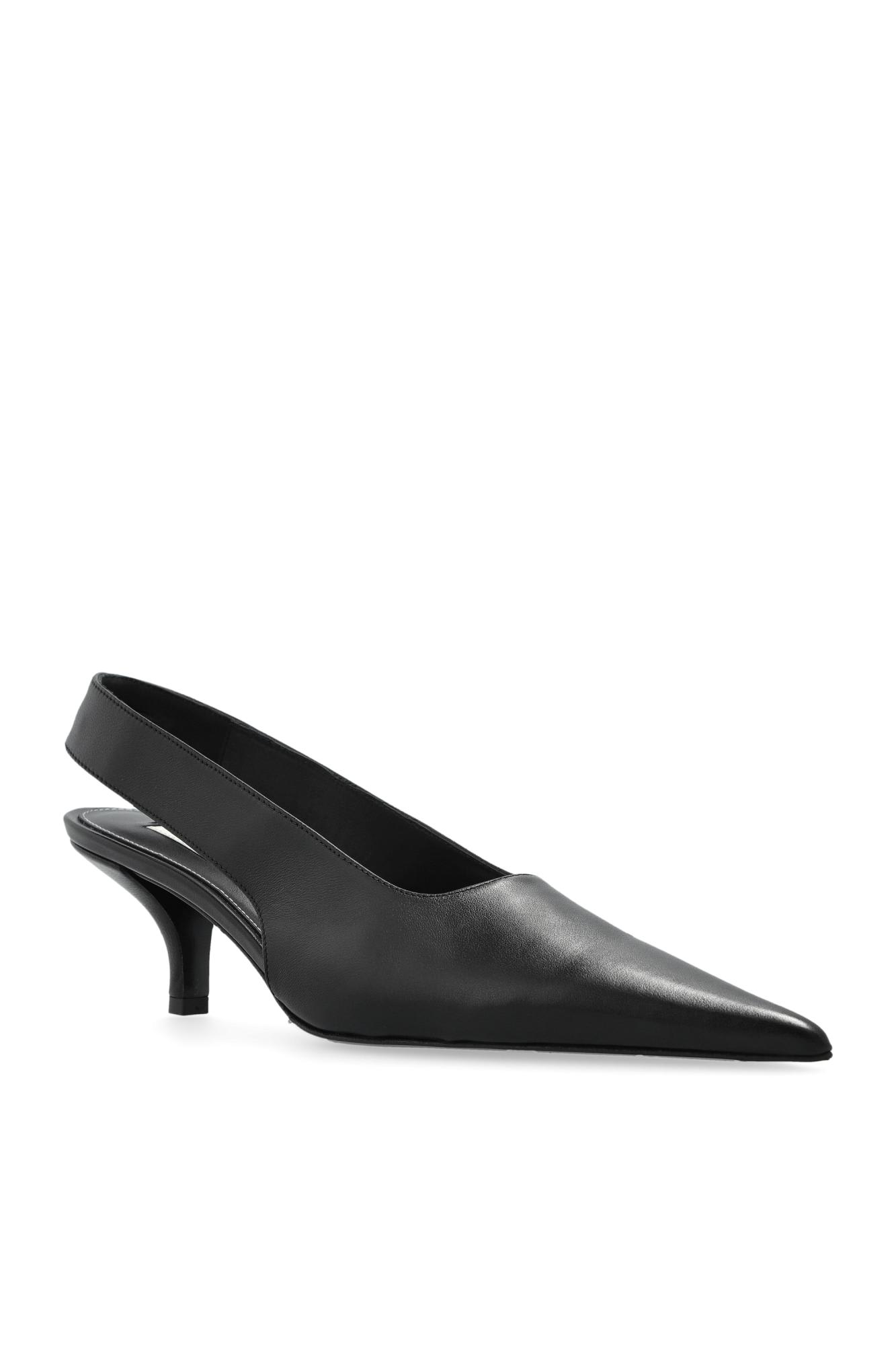 Totême Toteme Leather Heeled Shoes In Black