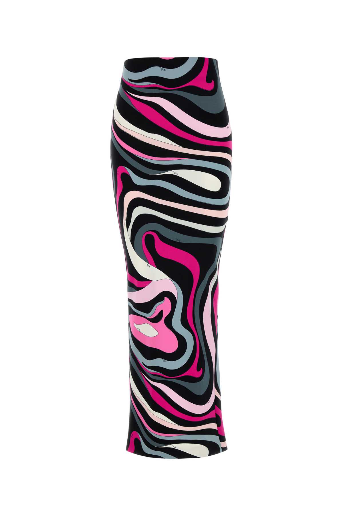 Pucci Marmo-printed High-waisted Maxi Skirt In Multi