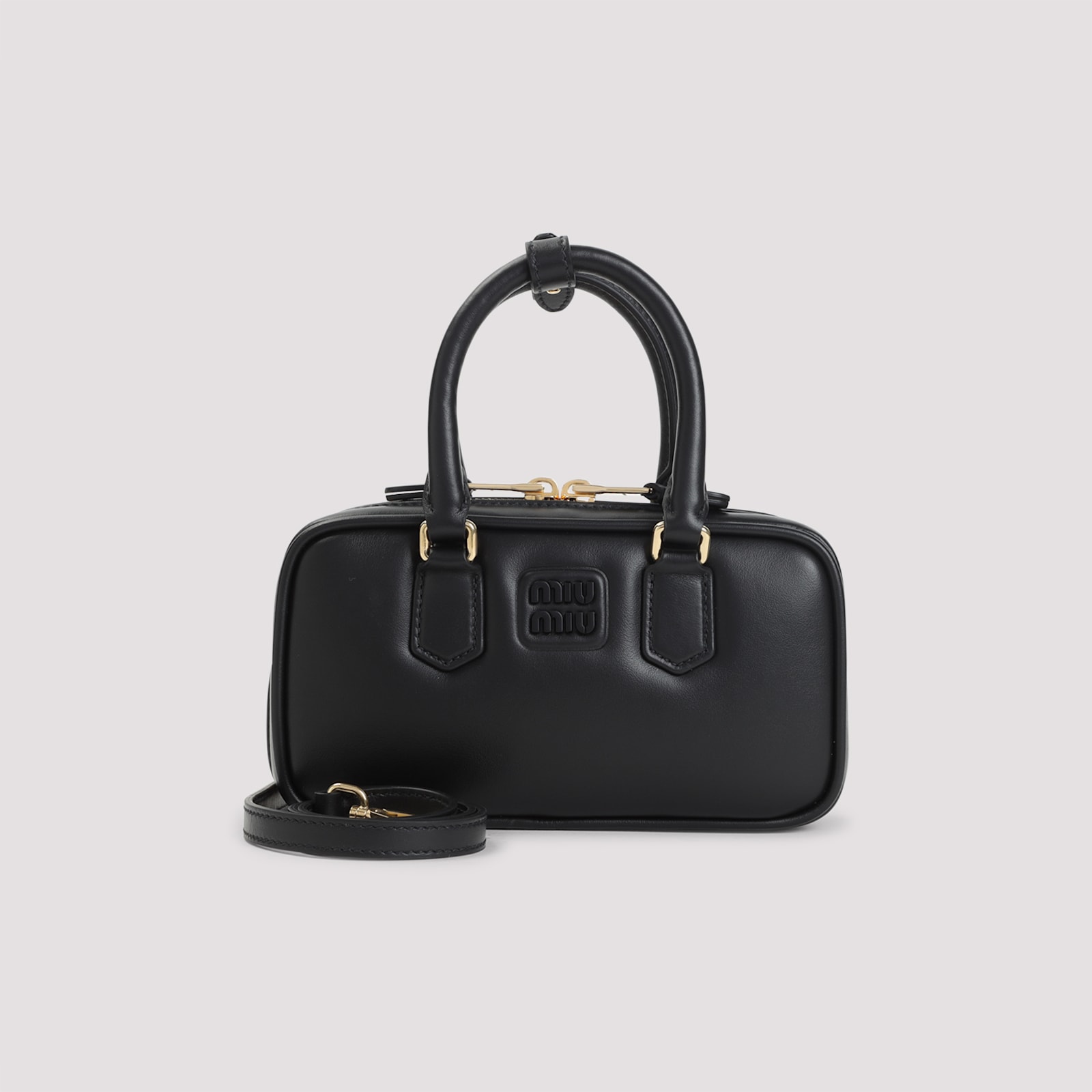 Miu Miu Arcadie Mini Shoulder Bag In Black