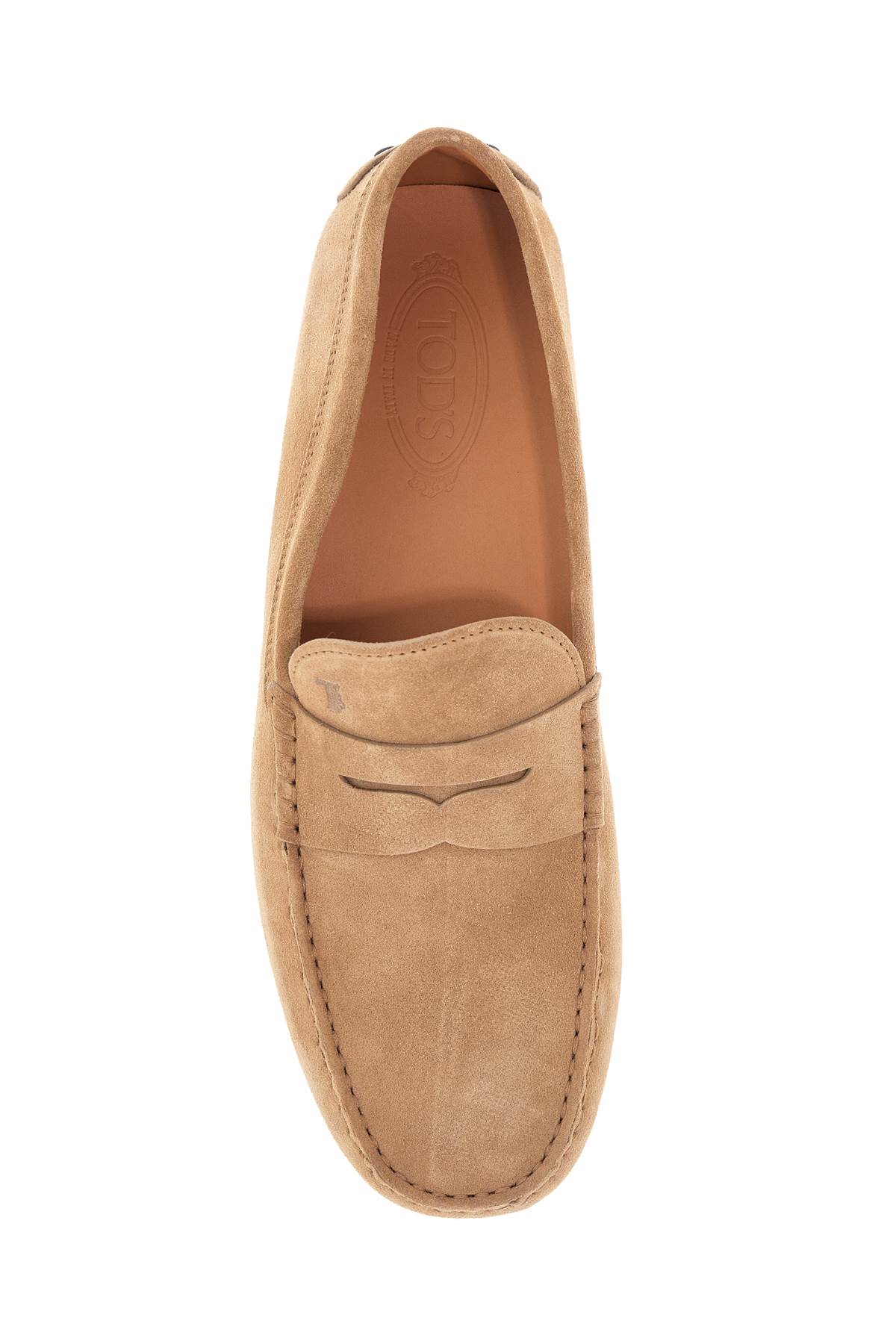 Tod's Bisquit Leather Moccasin With Rubber Sole In Biscotto (beige)