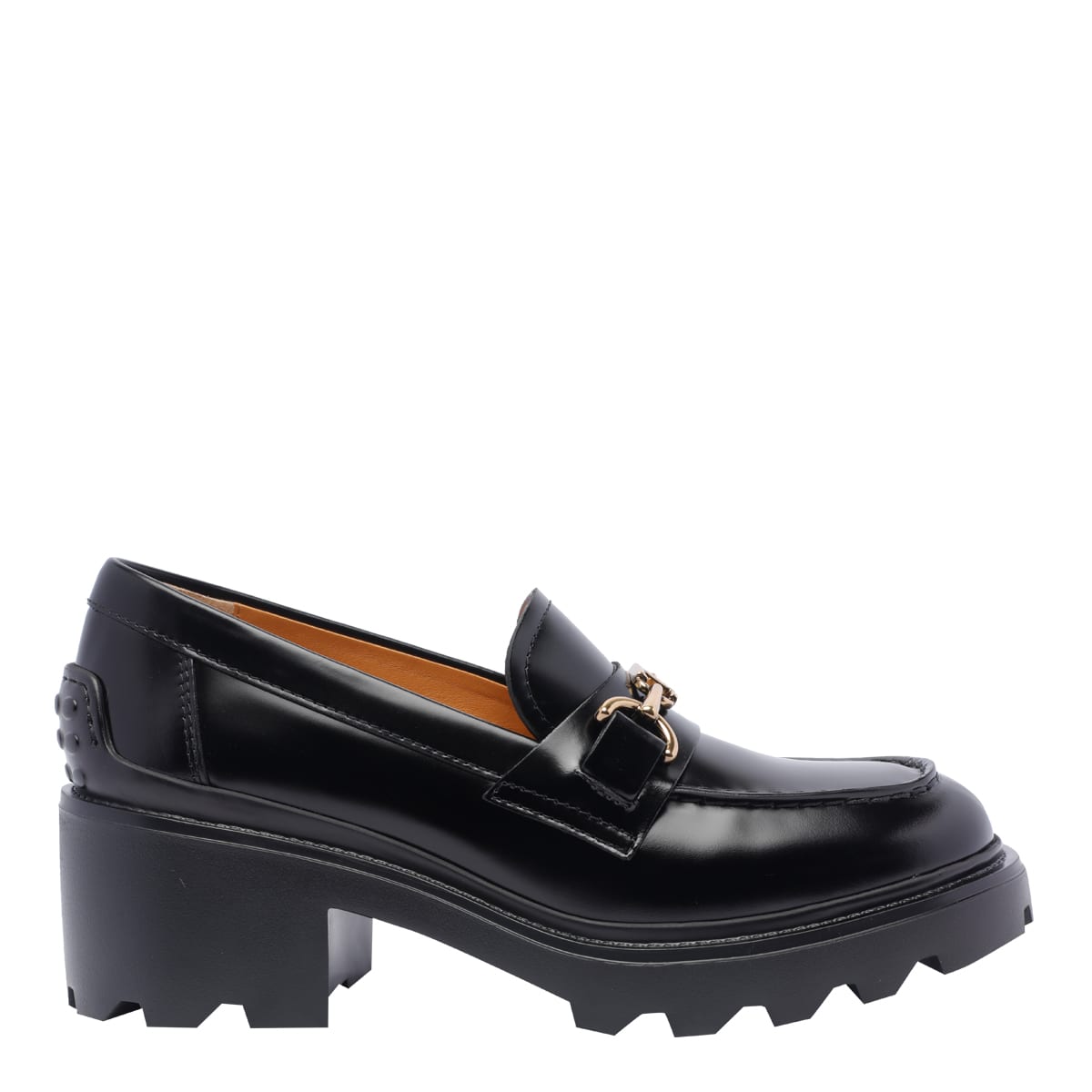 Shop Tod's Pump Loafers In Black