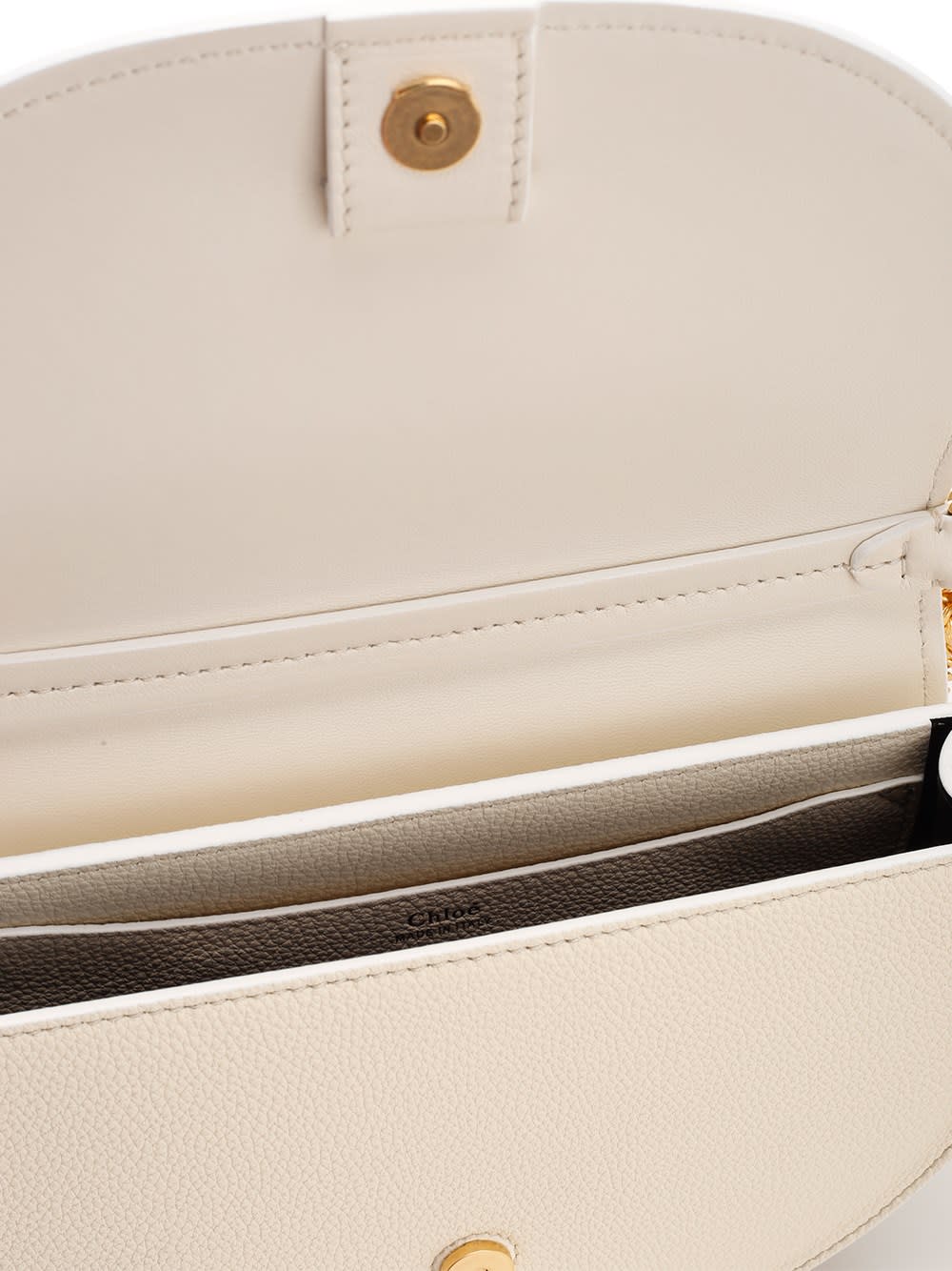 Shop Chloé Ivory Marcie Handbag In White