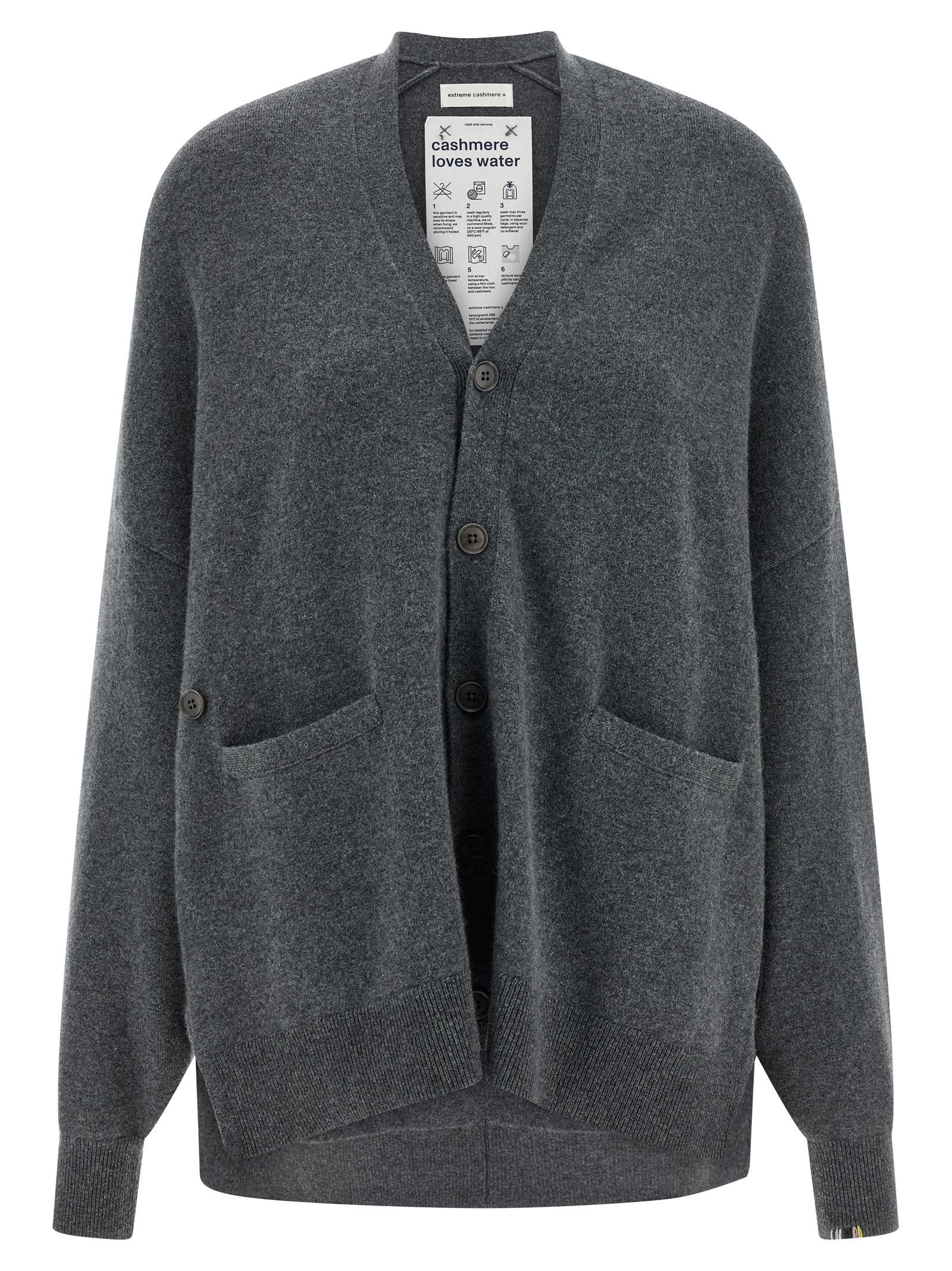 Extreme Cashmere N.24 Tokio Cardigan In Gray