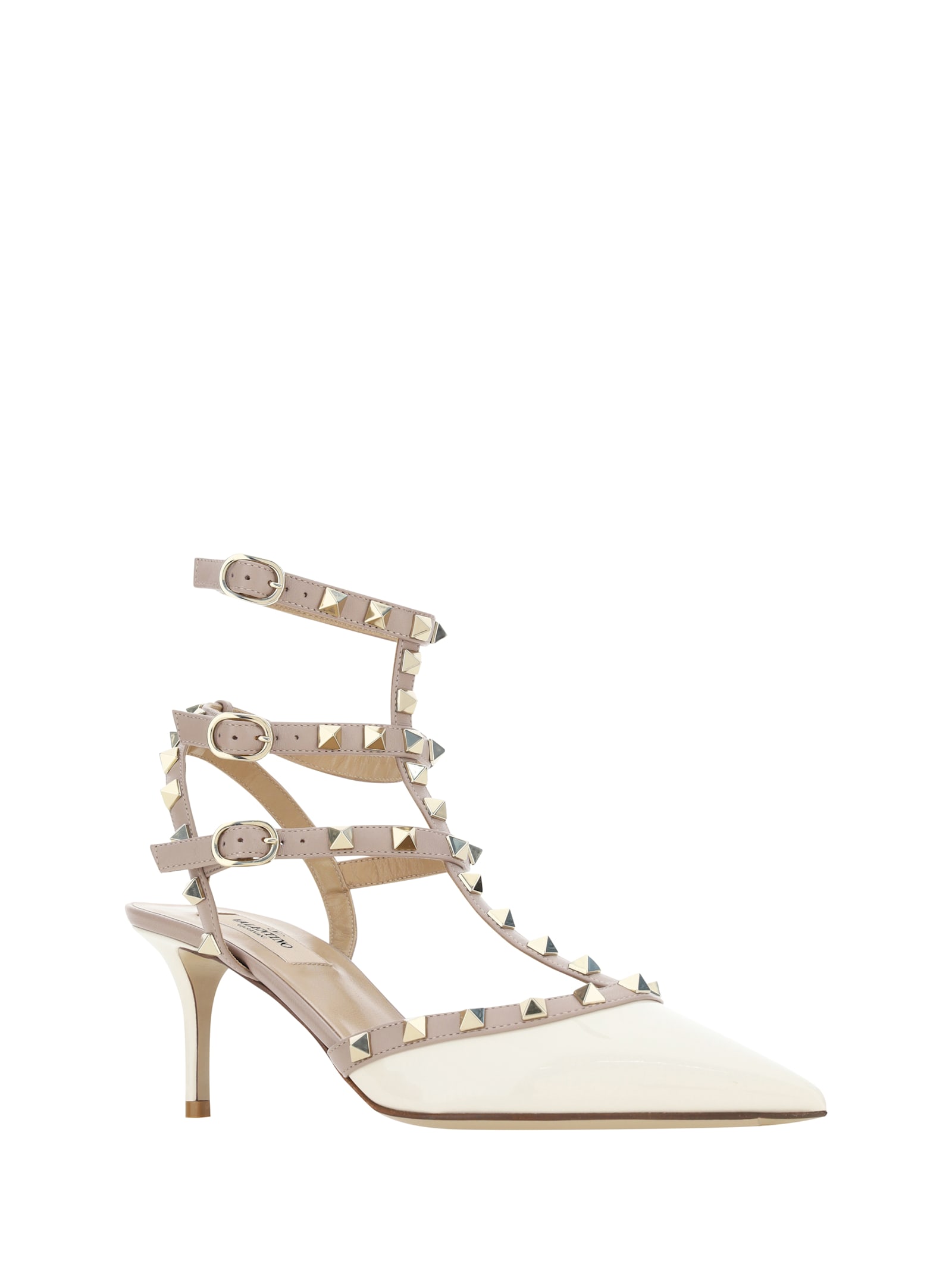 Valentino 65mm Rockstud Patent Leather Pumps