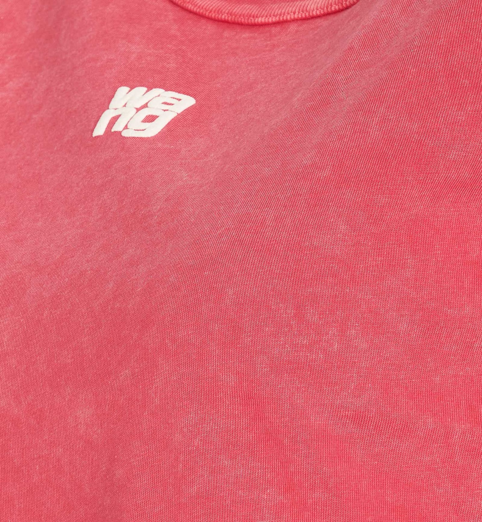 Shop Alexander Wang Logo T-shirt In Soft Cherry