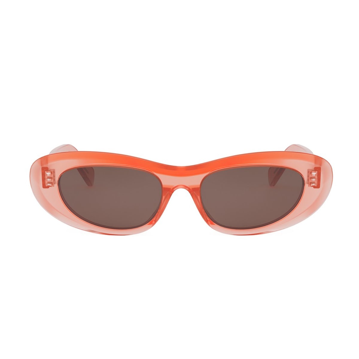Shop Celine Cl40310u  3 Dots 42e Arancione Lucido Sunglasses