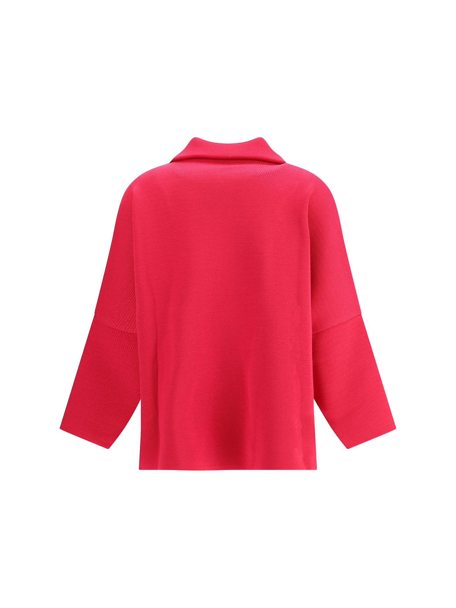 Ella Knitted Jacket In Red