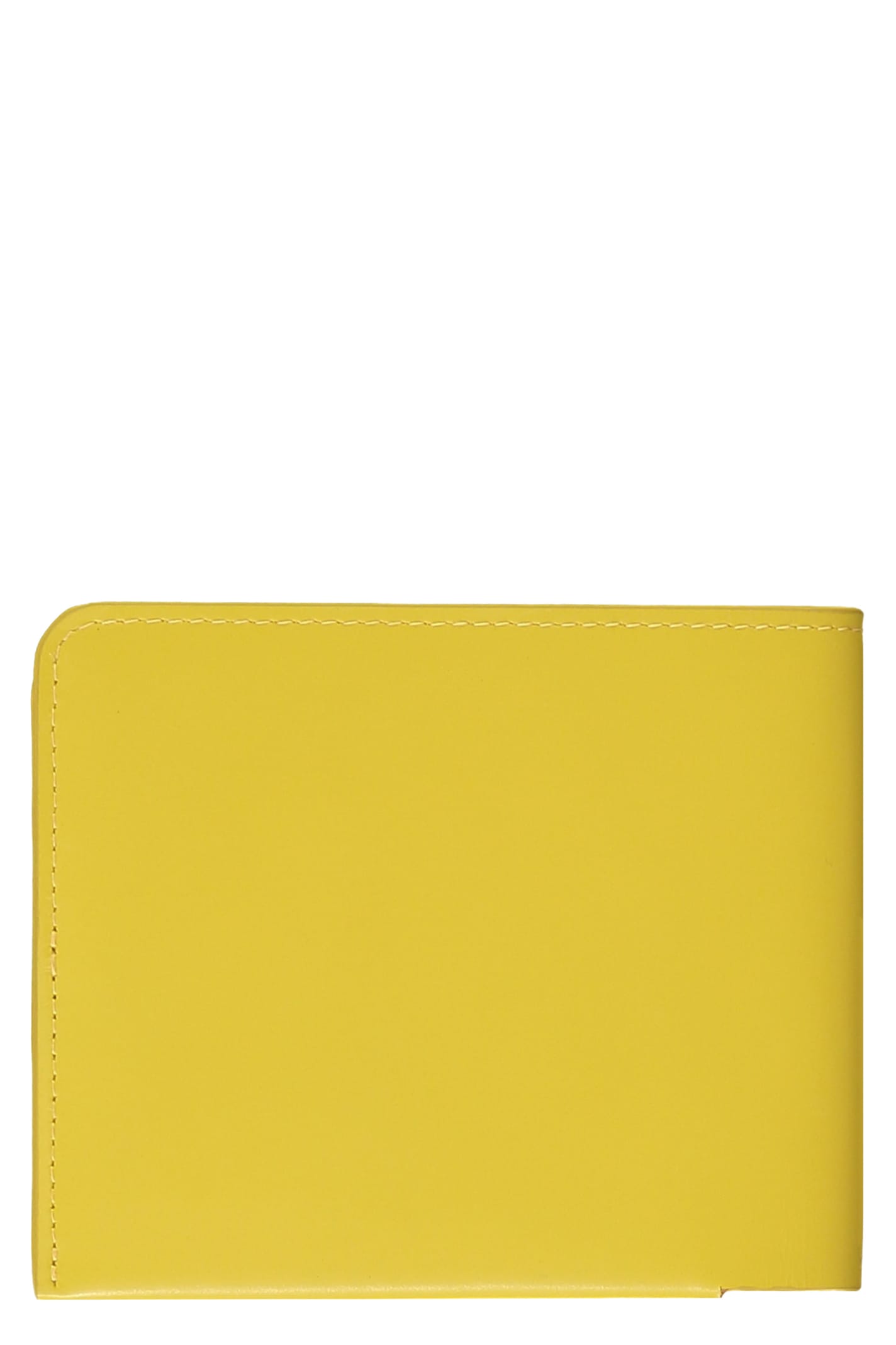 Shop Dries Van Noten Leather Wallet In Yellow
