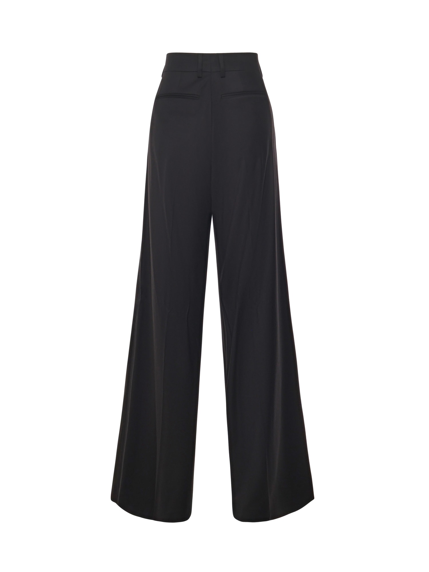 Nineminutes Palazzo Tuxedo Pants In Black