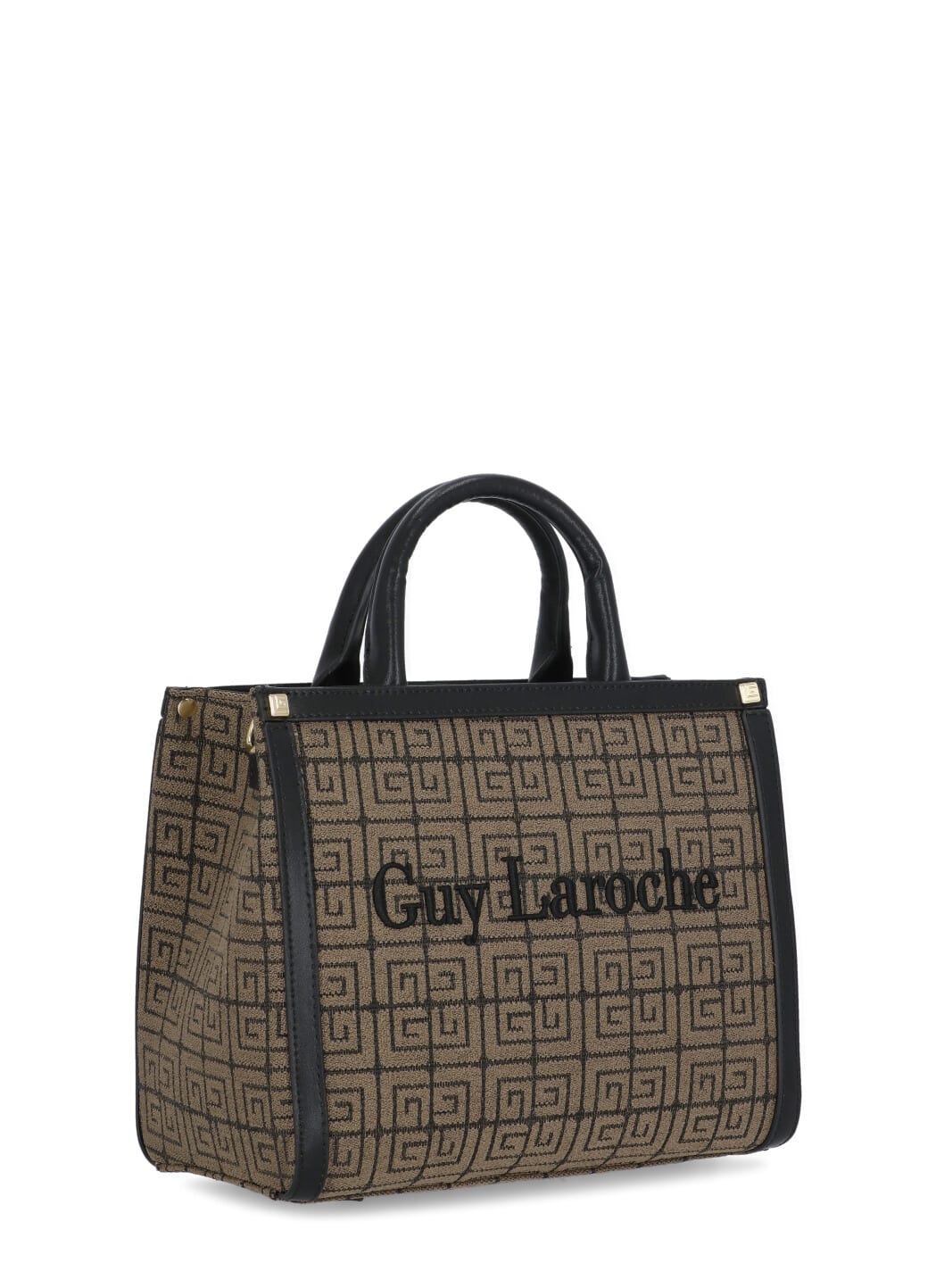 Shop Guy Laroche Logoed Shoulder Bag In Brown