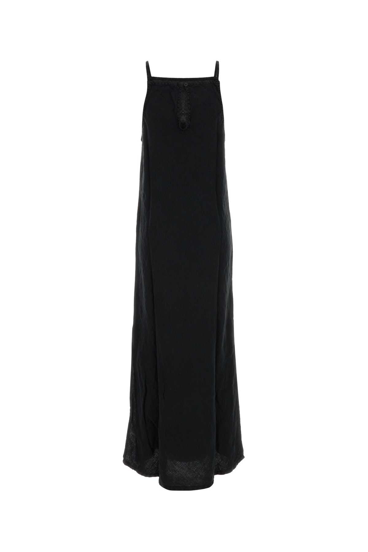 Lois Slate Linen Dress In Black