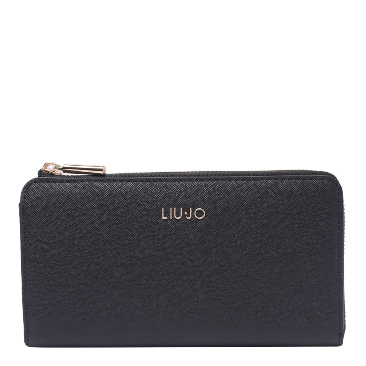 Shop Liu •jo Logo Wallet In Black