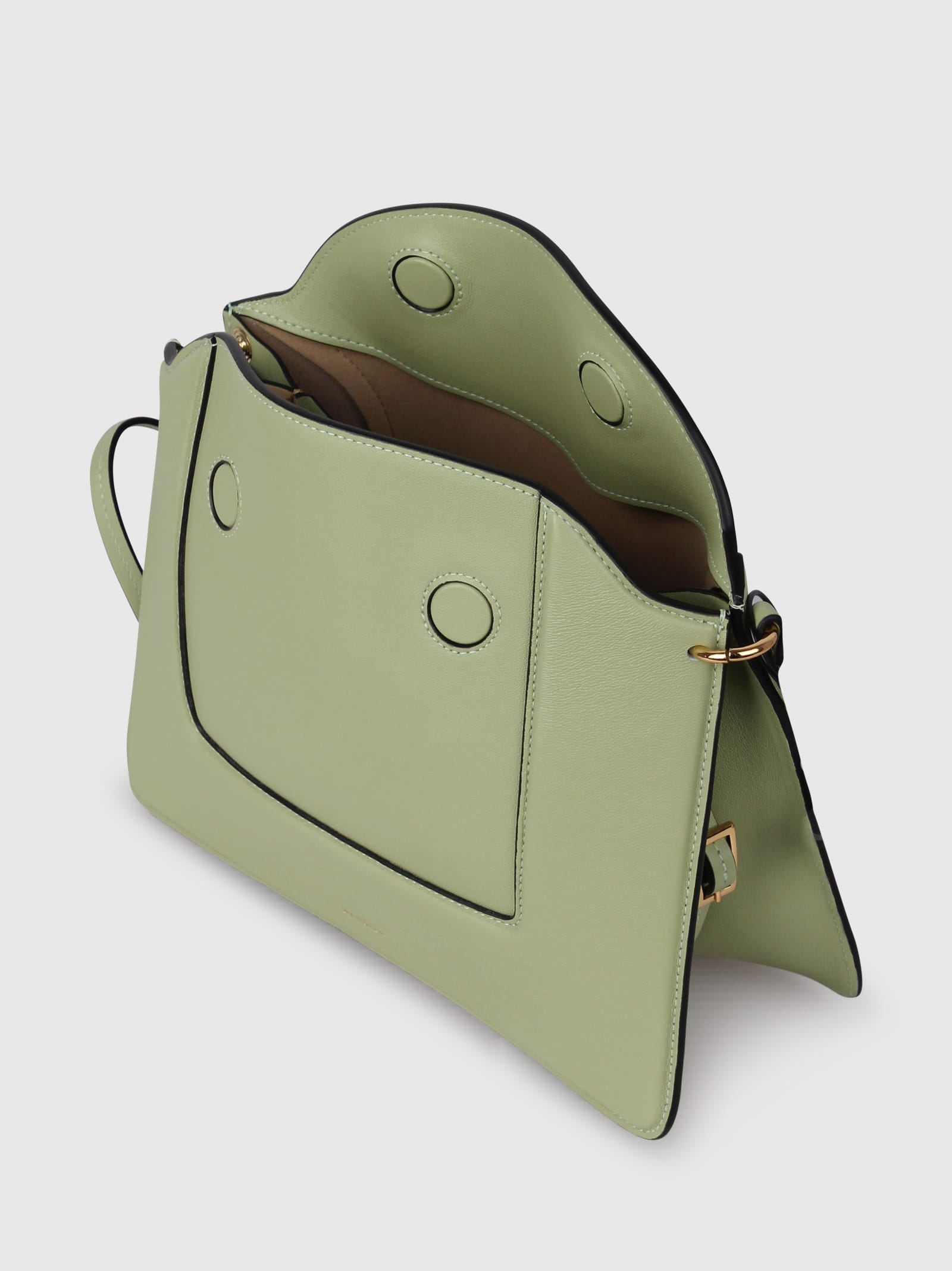Shop Wandler Penelope Leather Shoulder Bag
