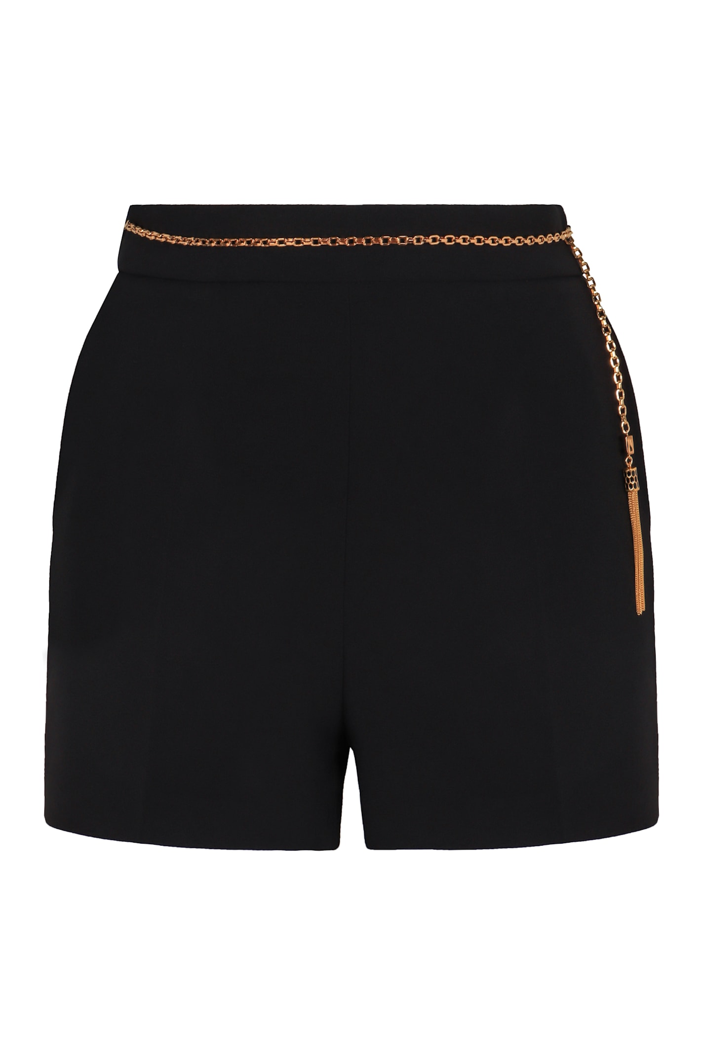 Elisabetta Franchi Lightweight Crêpe Shorts In Black