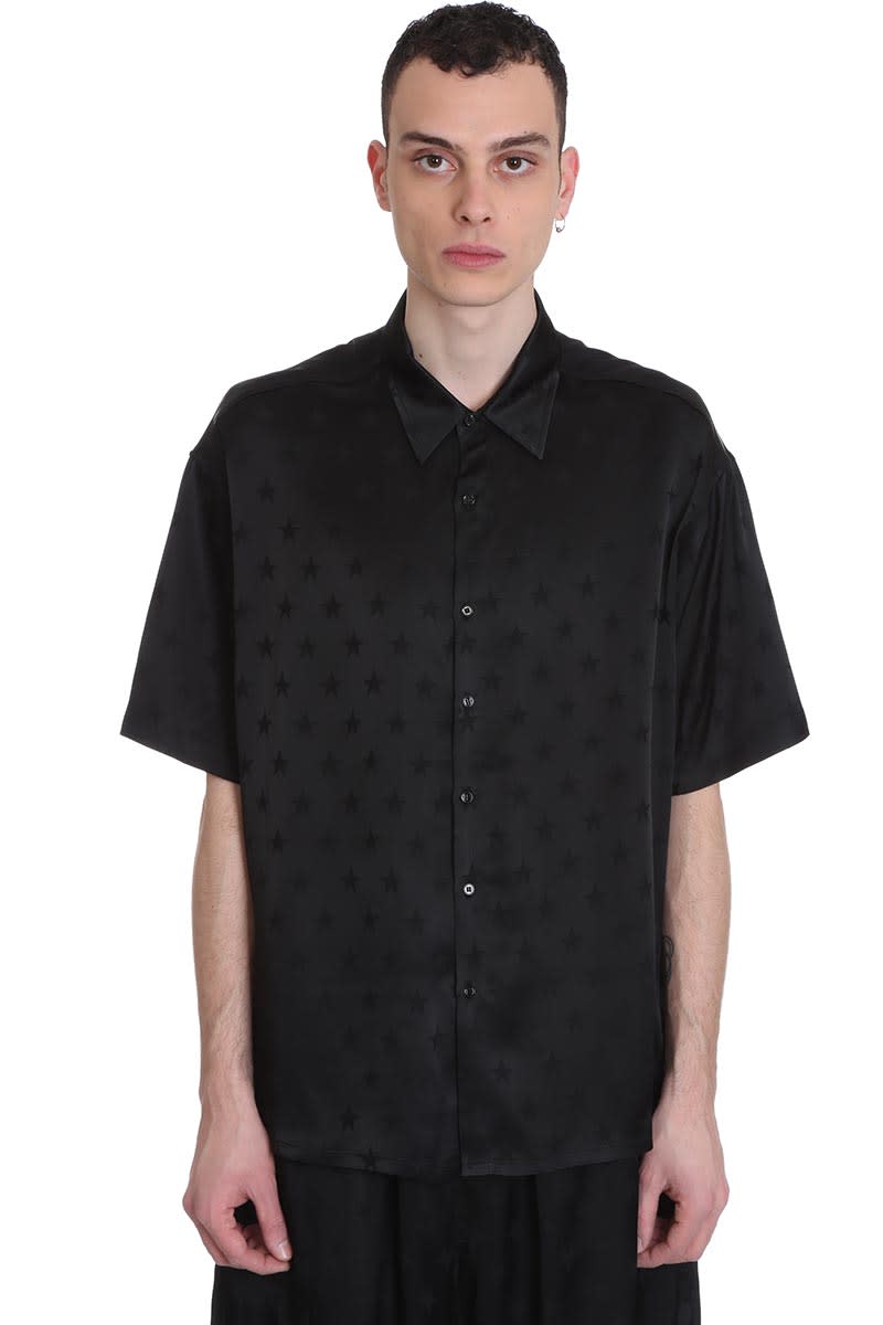 LANEUS SHIRT IN BLACK COTTON,11312923