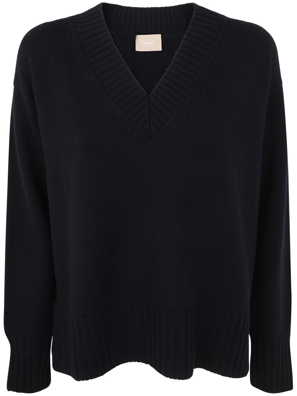 Drumohr Woman Sweater Midnight Blue Size L Merino Wool In Blue