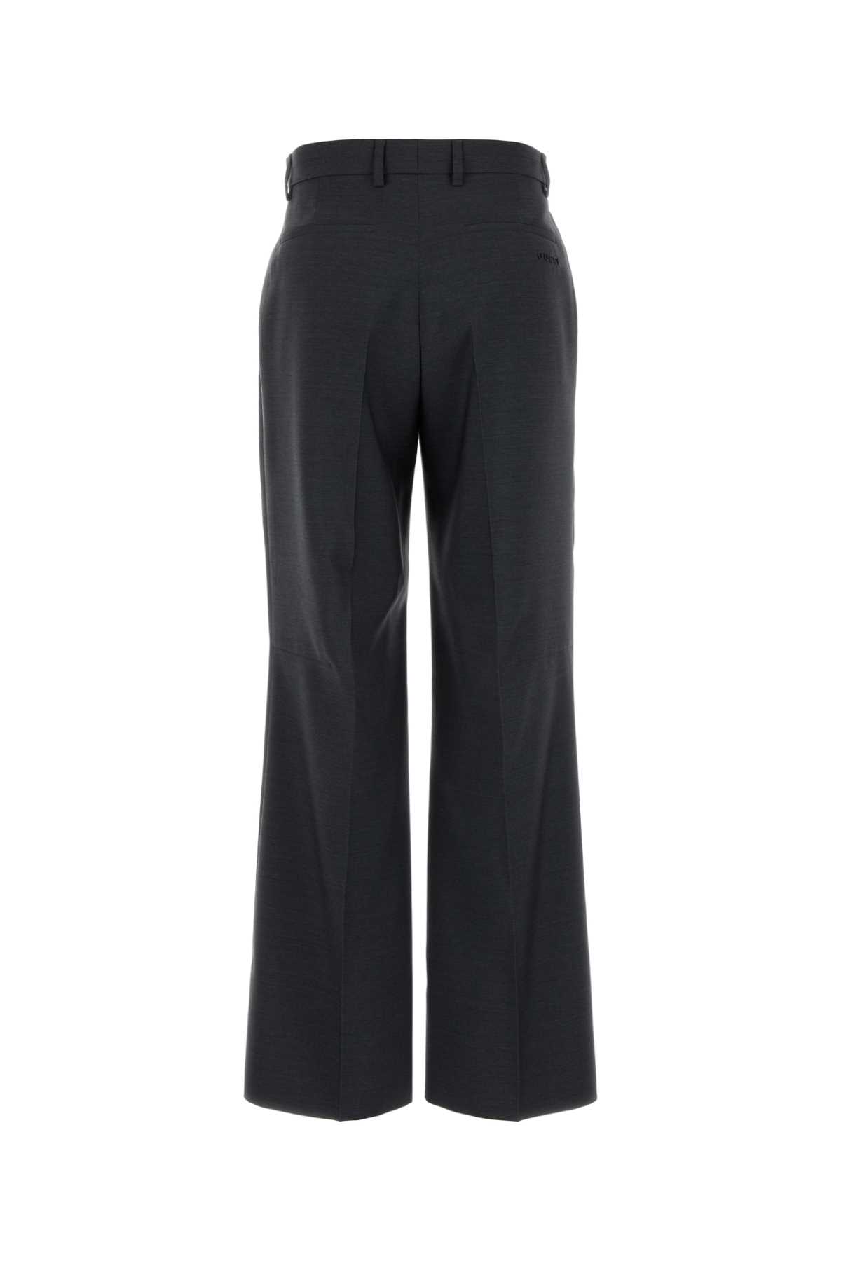 Gucci Wool Pant With Front Pleats And Side Slits