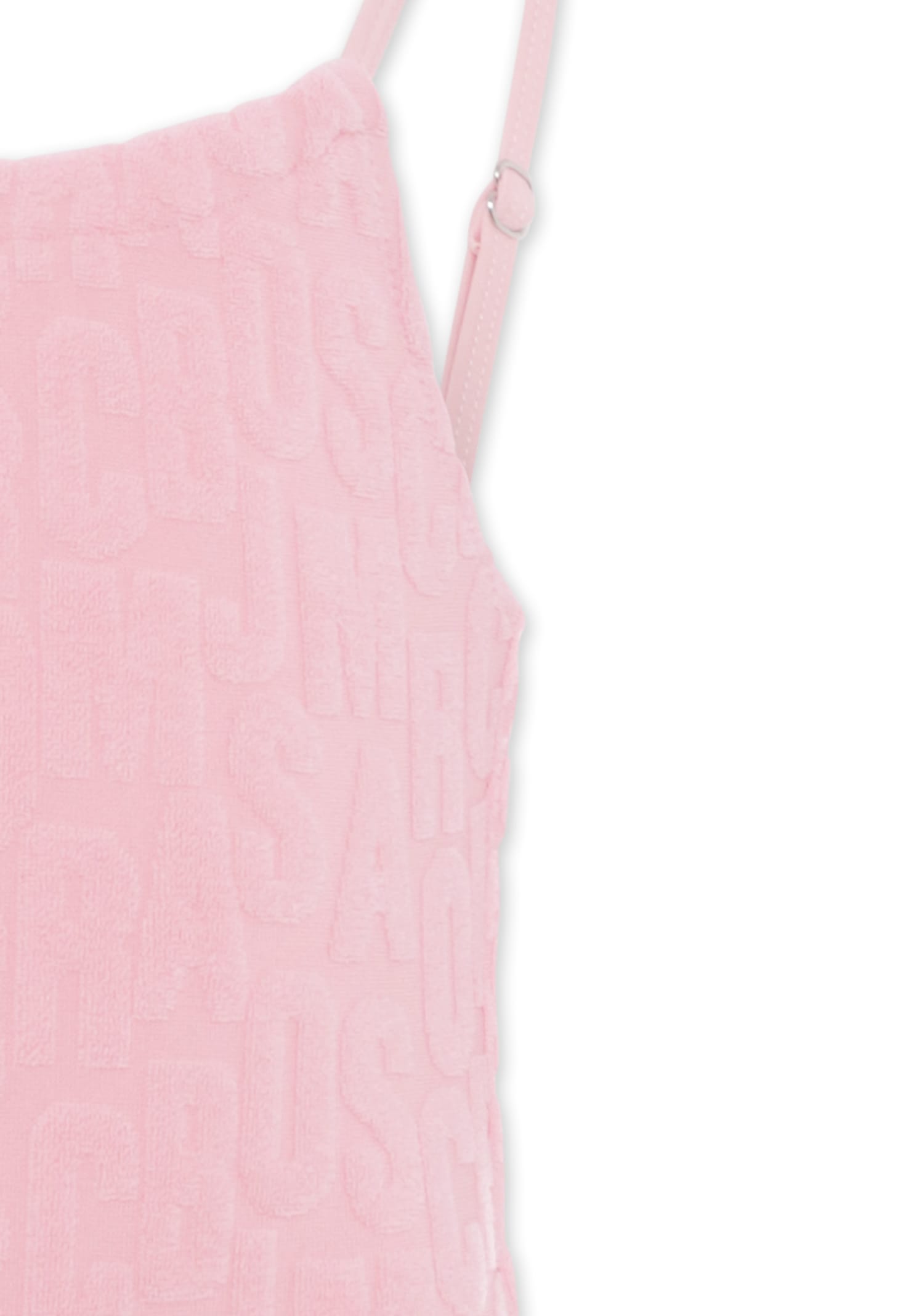 Marc Jacobs Pink Swimsuit For Girl With Logo In Pink