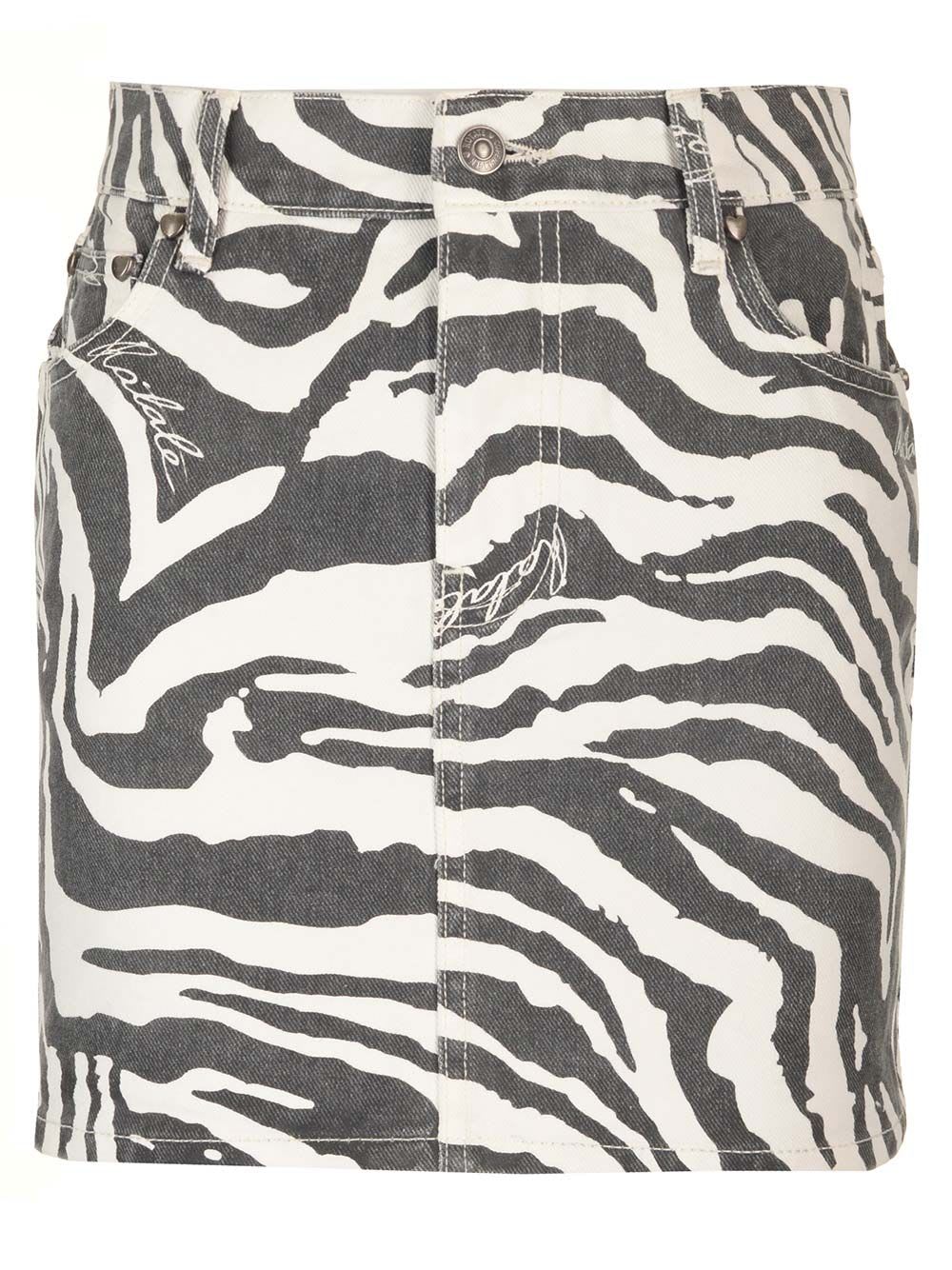 Shop Rotate Birger Christensen Zebra Mini Skirt In Animalier