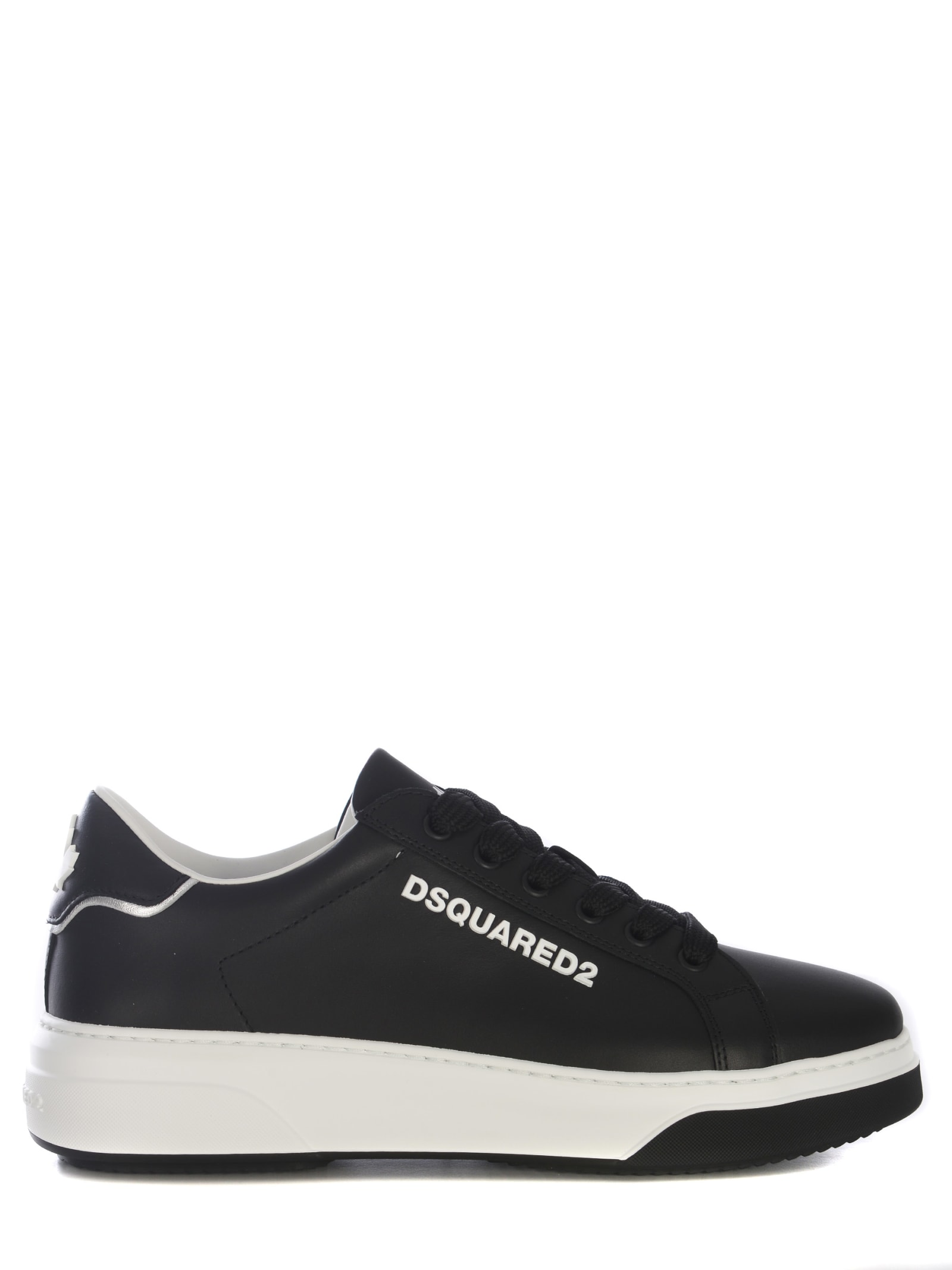Shop Dsquared2 Sneakers  1964 Made Of Leather In Nero