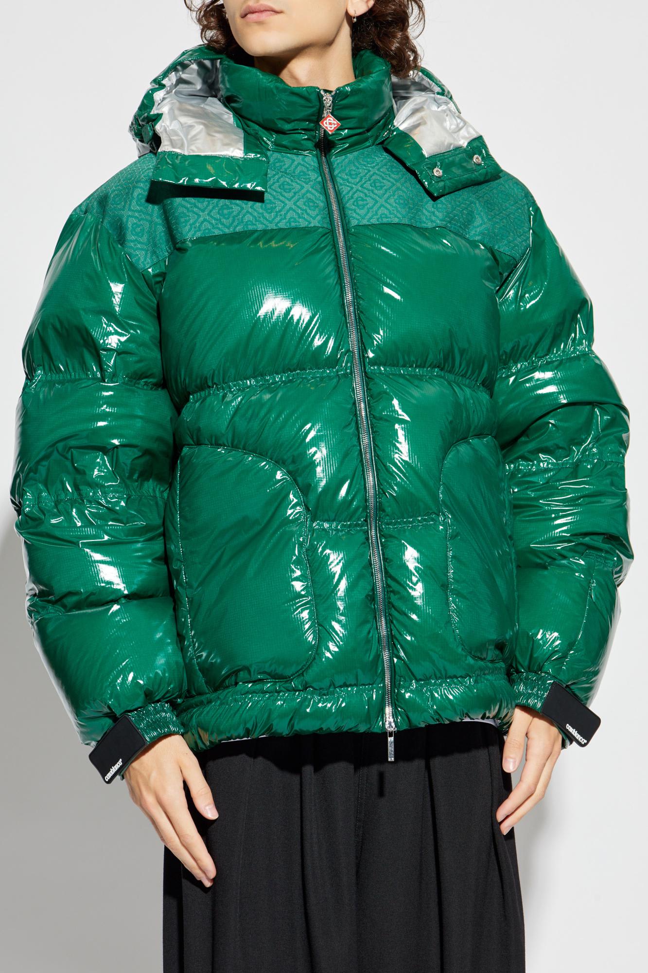 Casablanca Down-filled Relaxed Fit Puffer Jacket In Green