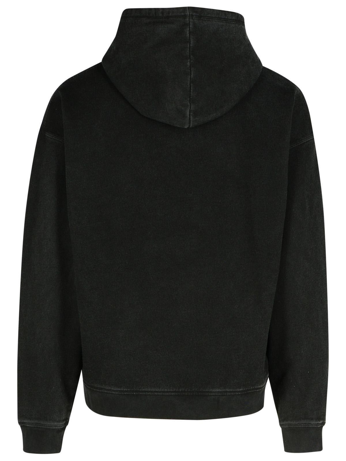 Shop Dsquared2 Logo Printed Drawstring Hoodie In Black