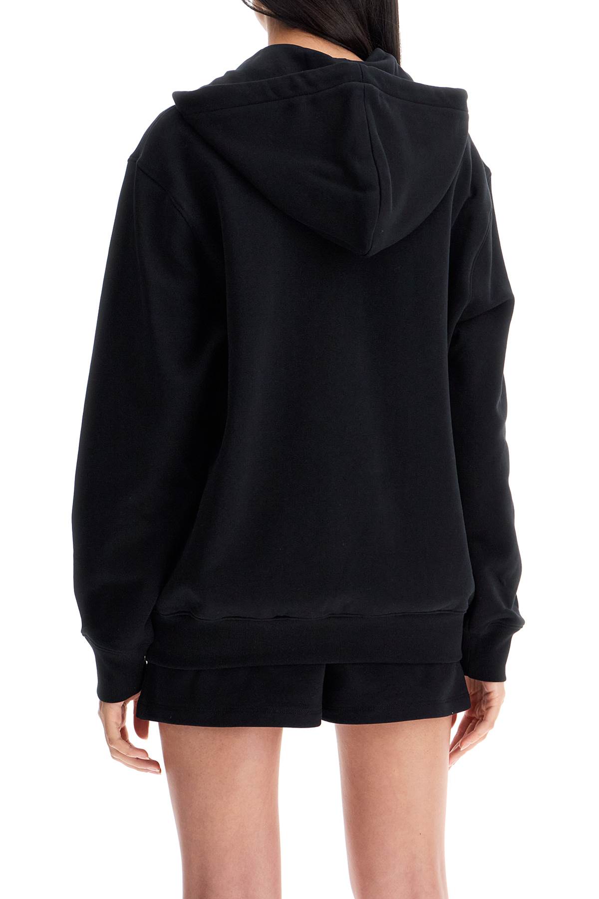 Moschino Hooded Teddy Bear Sweatshirt In Multi Black (black)