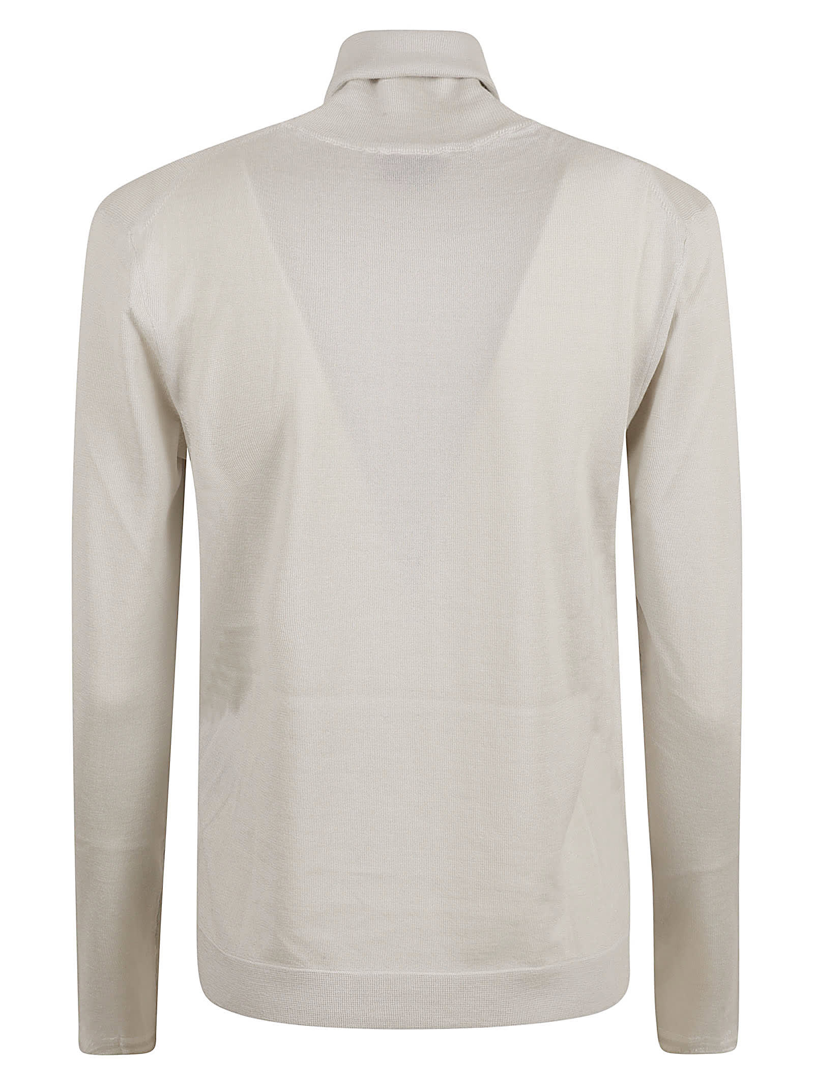 Shop Tom Ford Turtleneck Sweater In Silver/white