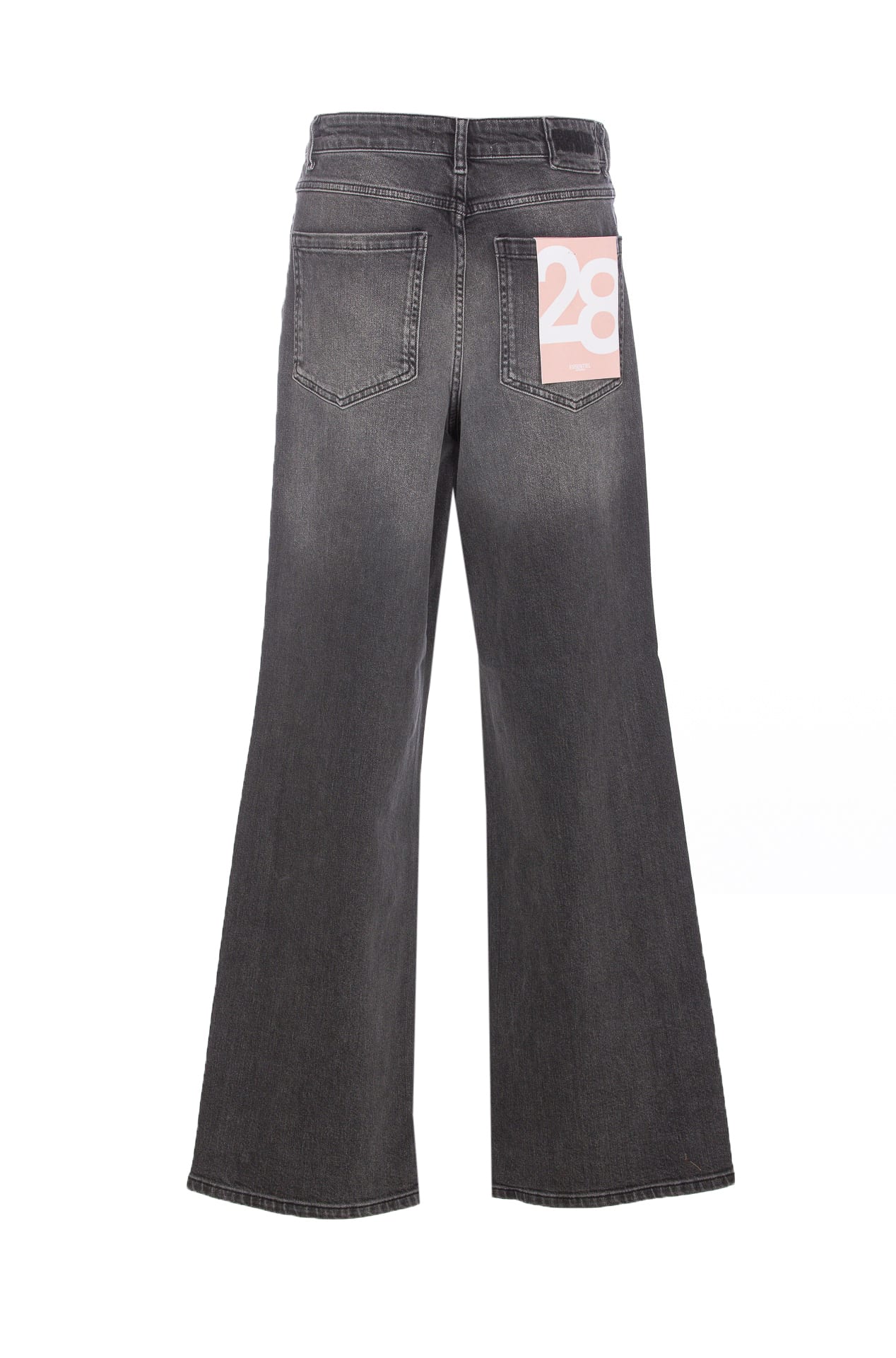 Shop Essentiel Antwerp Grey Eyelet-embellished Jeans