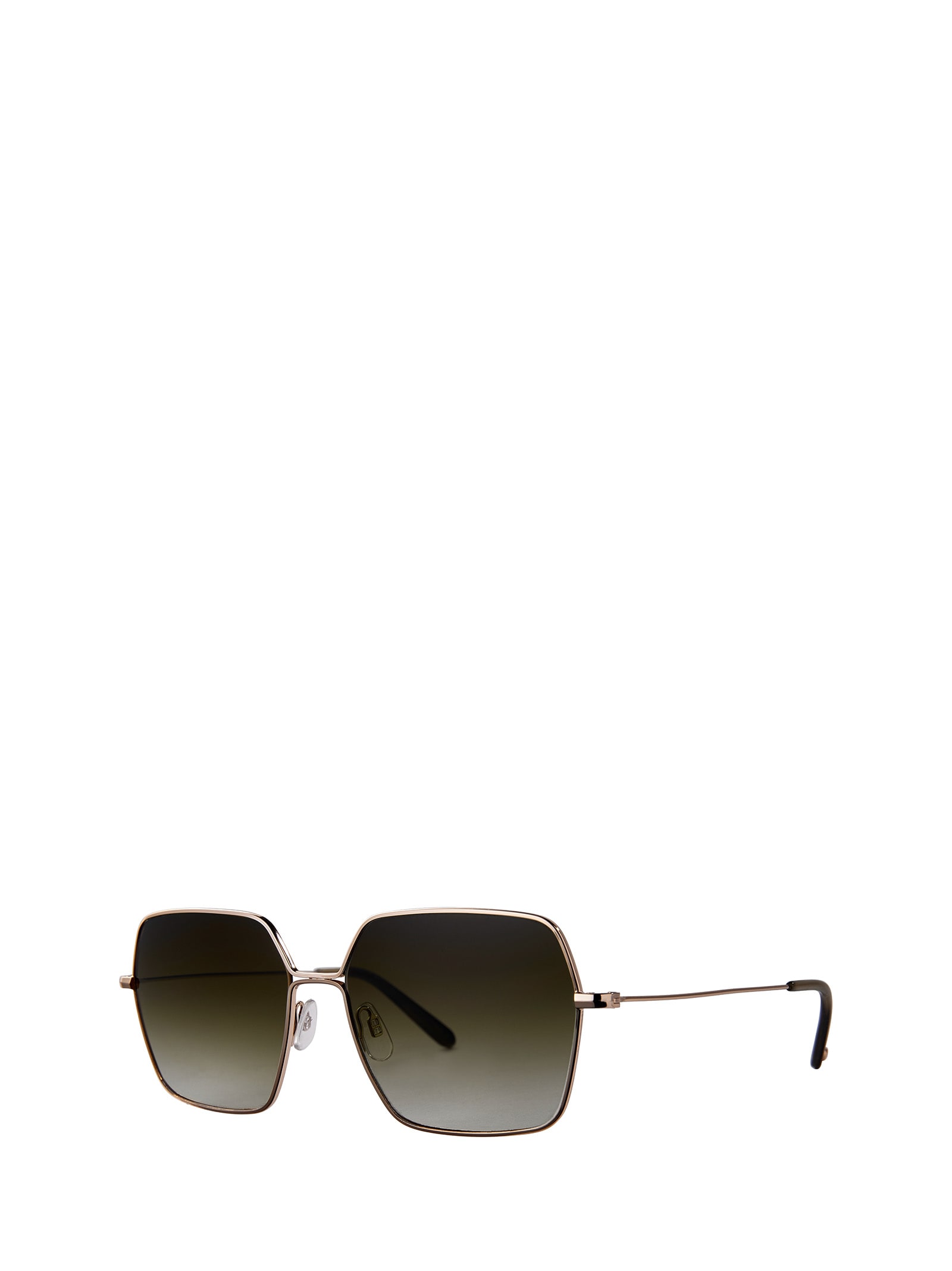 Shop Garrett Leight Meadow Sun Gold-douglas Fir/olive Gradient Sunglasses