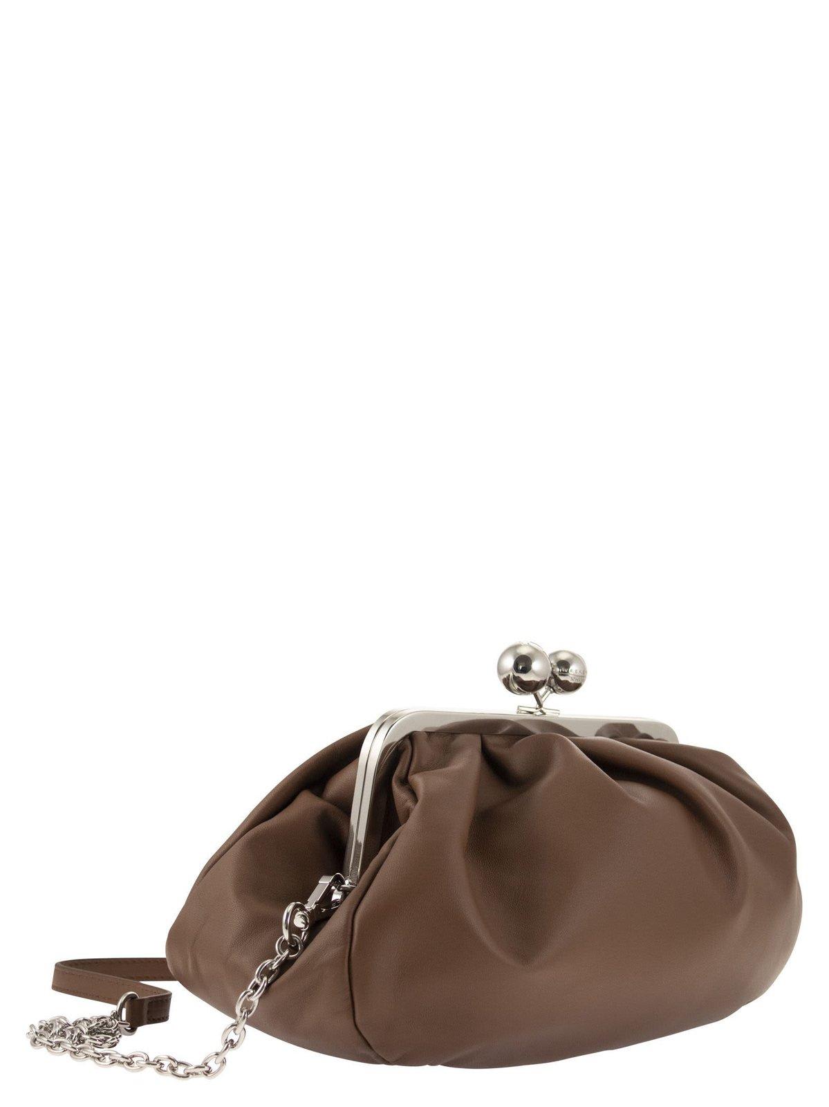 Shop Weekend Max Mara Medium Pasticcino Bag In Marrone