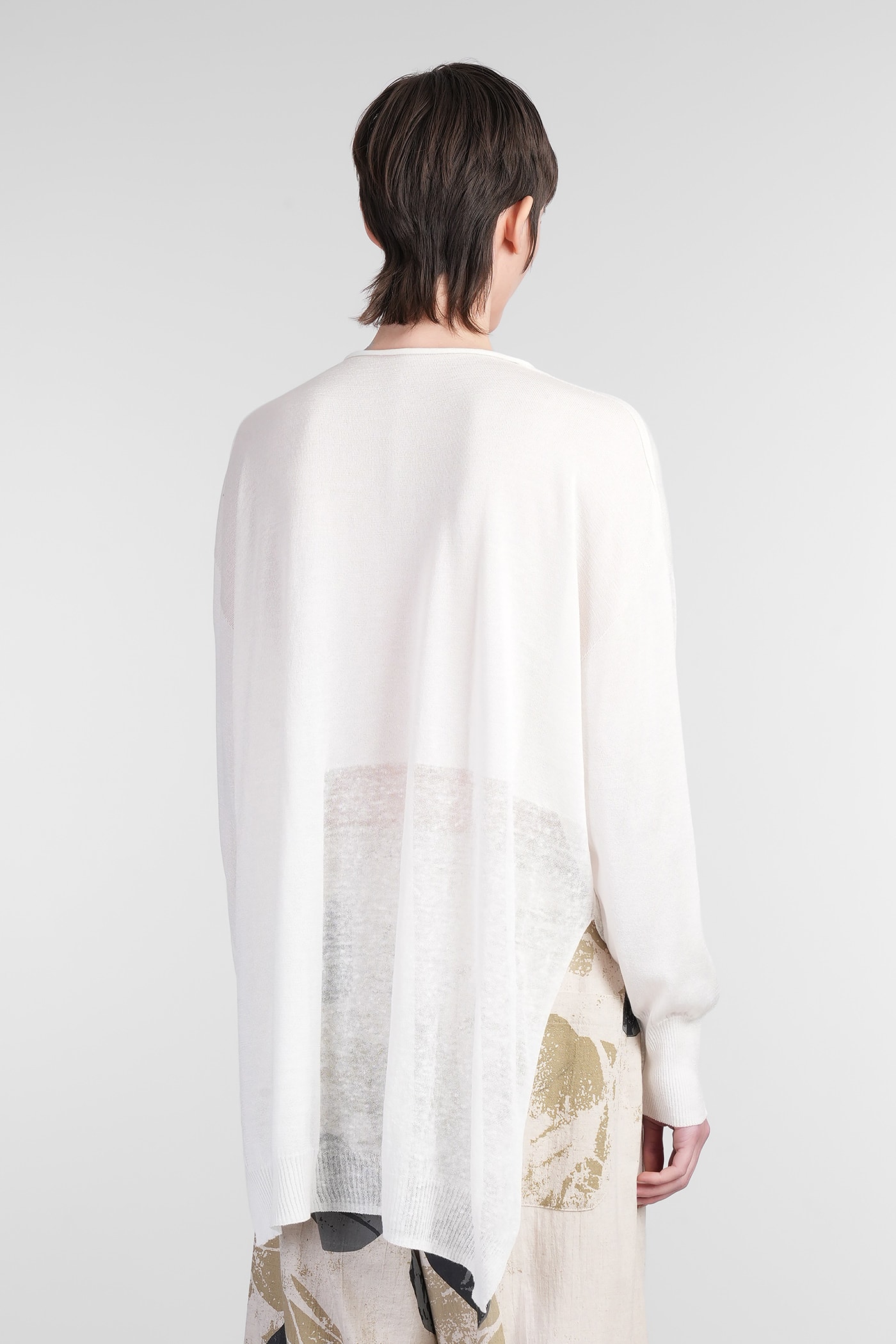 Yohji Yamamoto Topwear In Beige Wool And Polyester In Beige