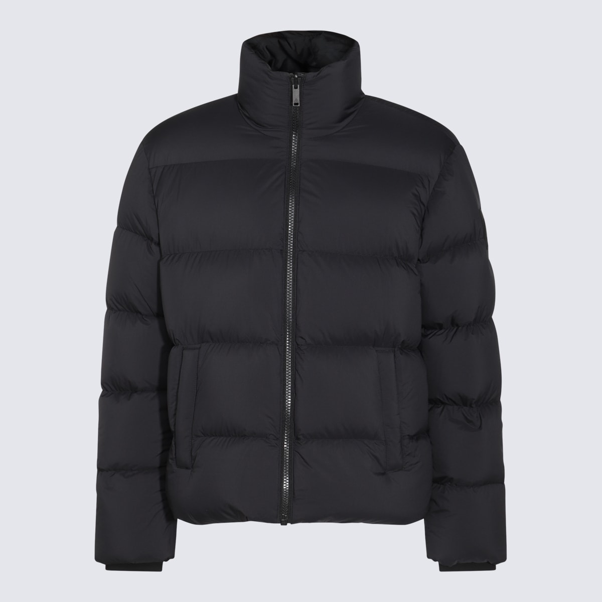 Shop Moose Knuckles Black King Puffer Down Jacket