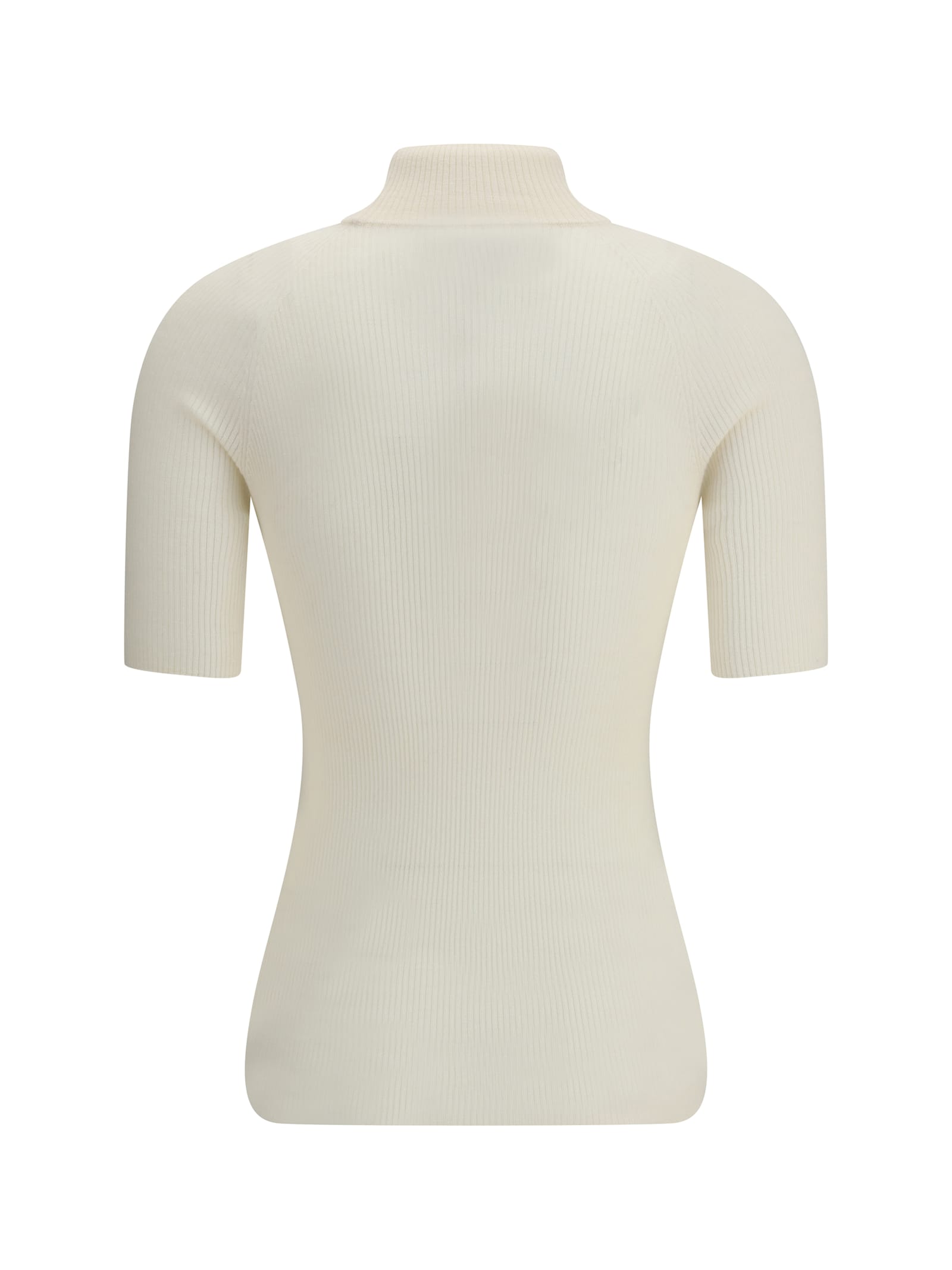 Sa Su Phi Ribbed-knit Top In White