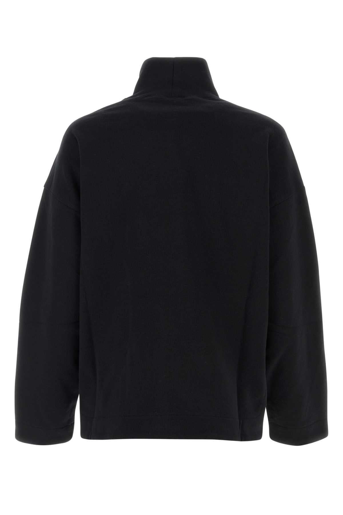 Shop Gucci Black Cotton Oversize Sweatshirt In Blackmix
