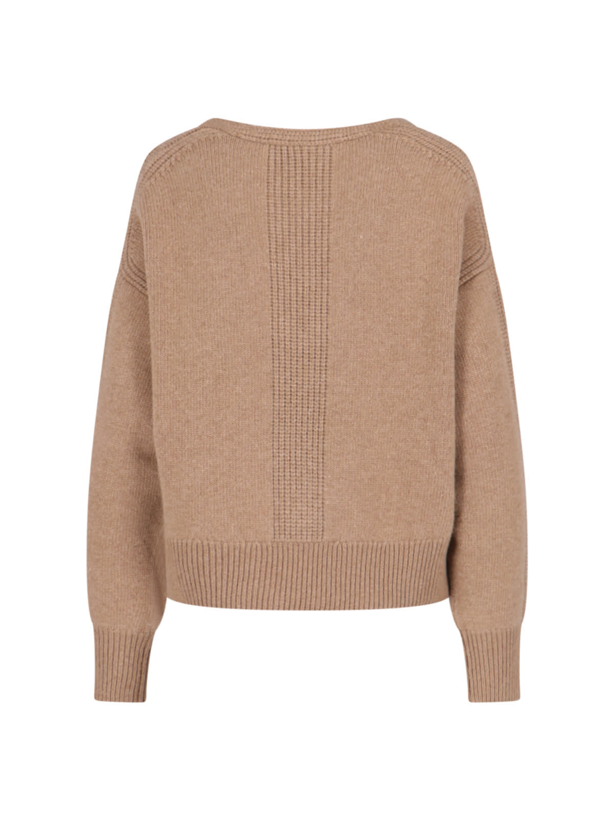 Shop Sa Su Phi V-neck Sweater In Brown