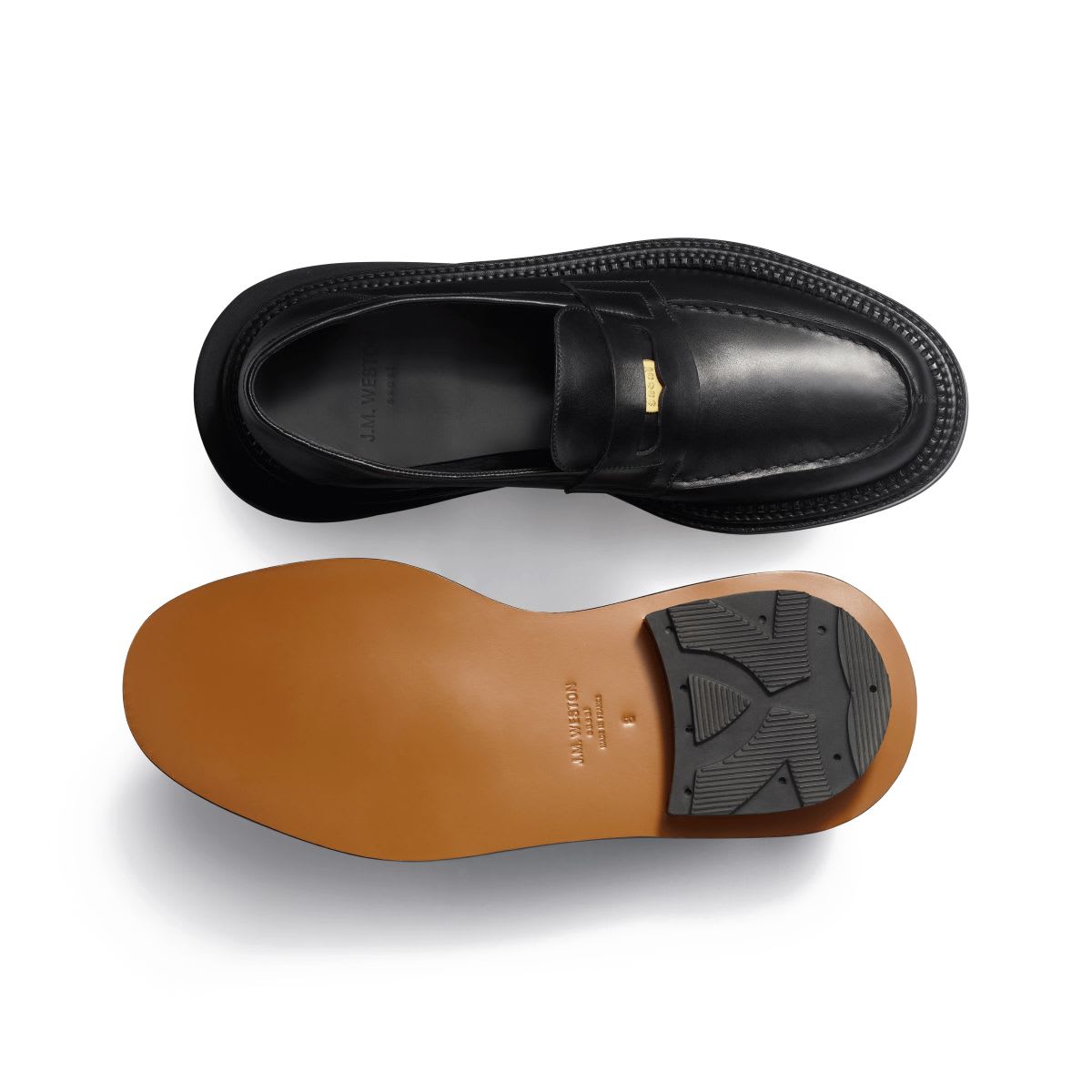 Jm Weston Mocassin Mule Sacai In Black