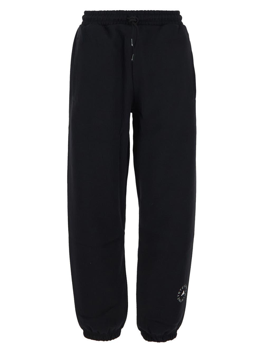 Shop Adidas By Stella Mccartney Logo Print Sweatpants In Black