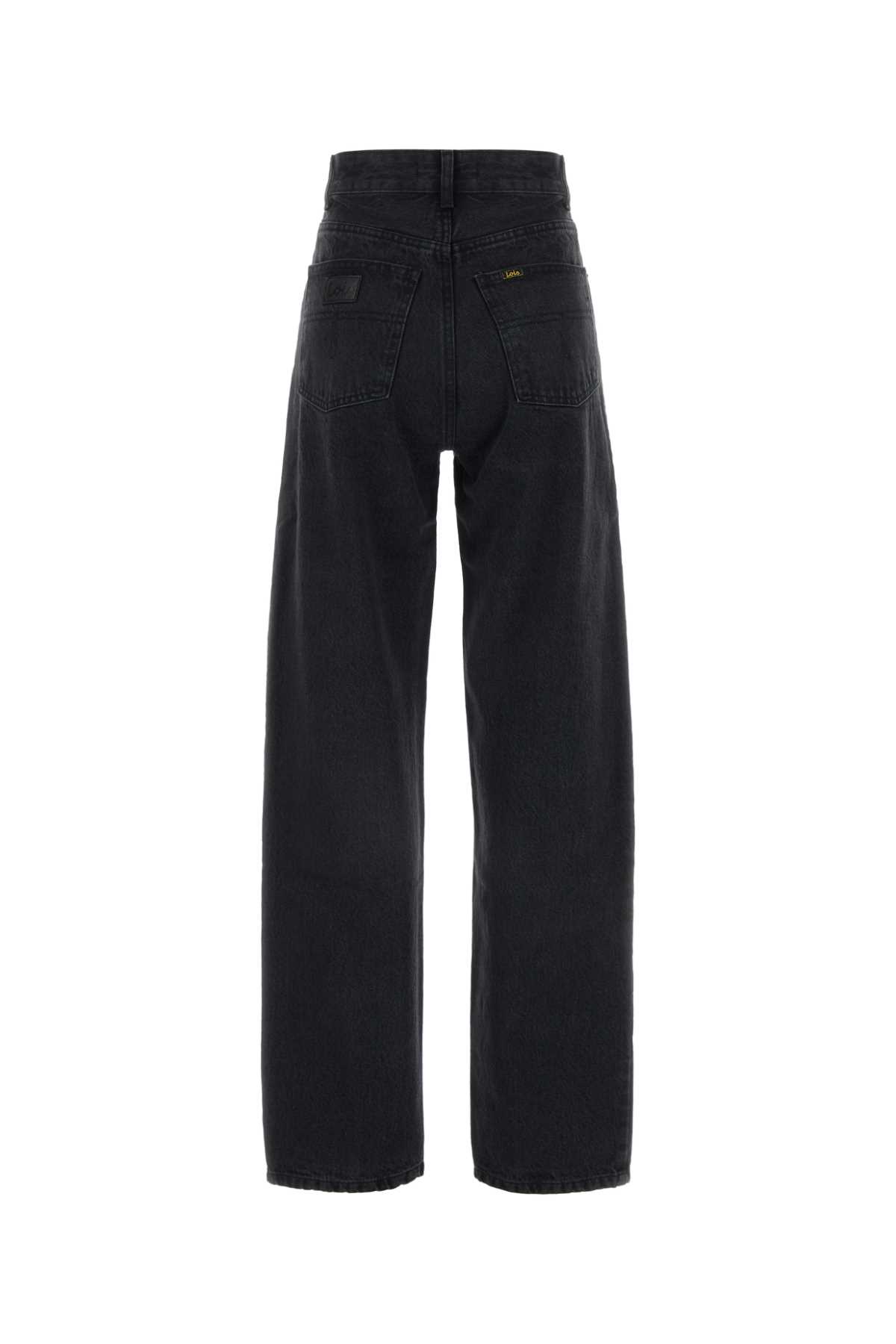 Lois Skater Loose Wide Leg Jeans In Darkstone