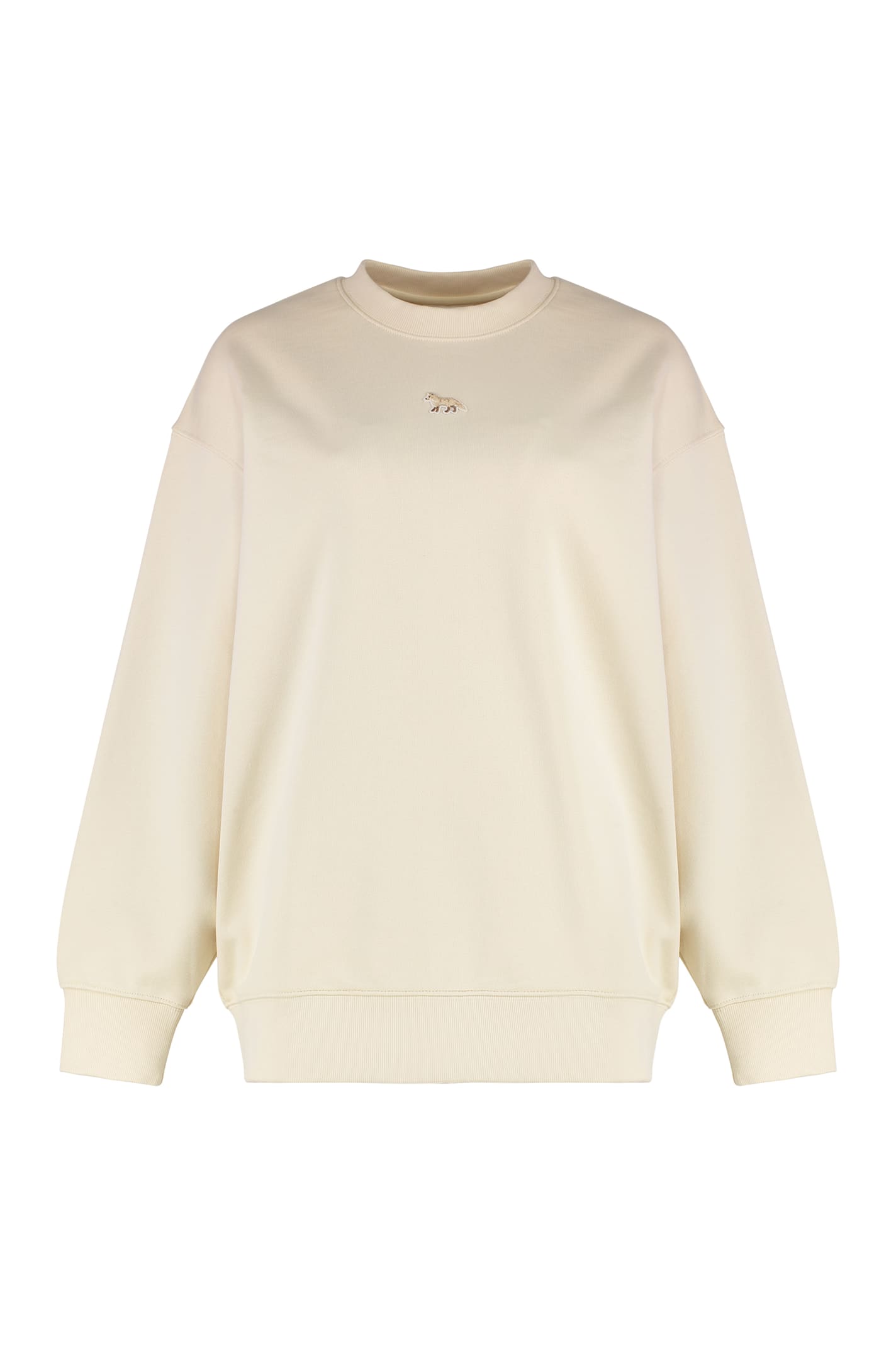 Shop Maison Kitsuné Cotton Crew-neck Sweatshirt