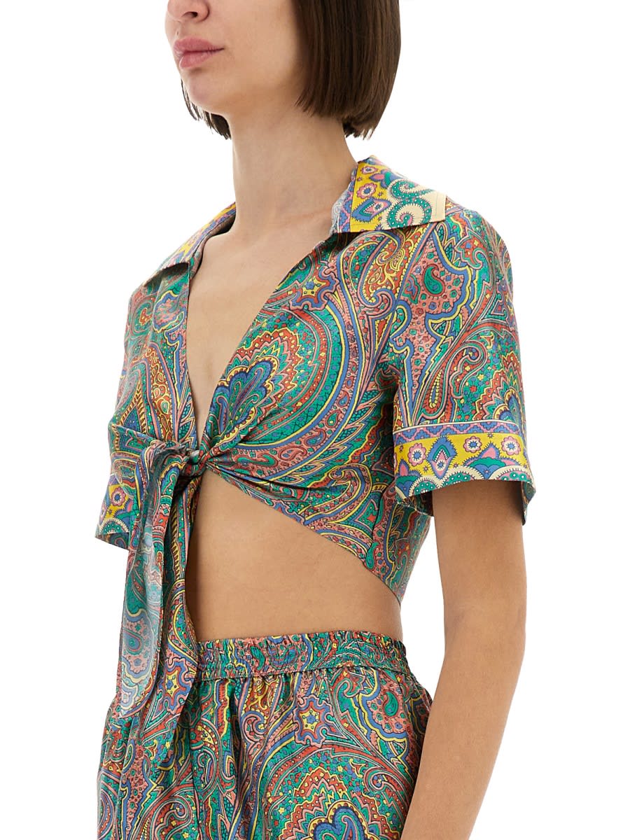 Etro Paisley Shirt In Multicolour