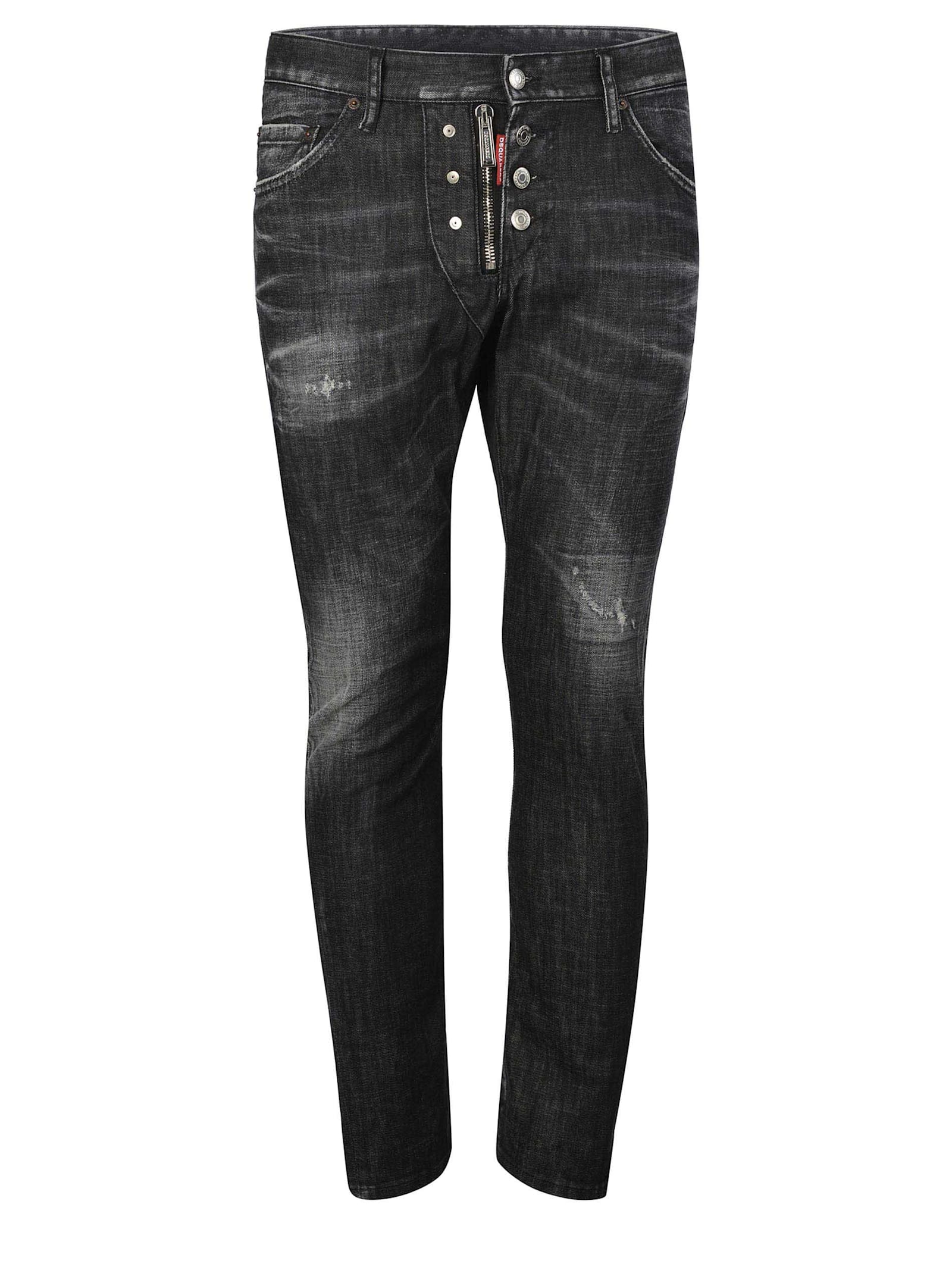 Shop Dsquared2 Jeans  Sexy Twist Made Of Denim In Black