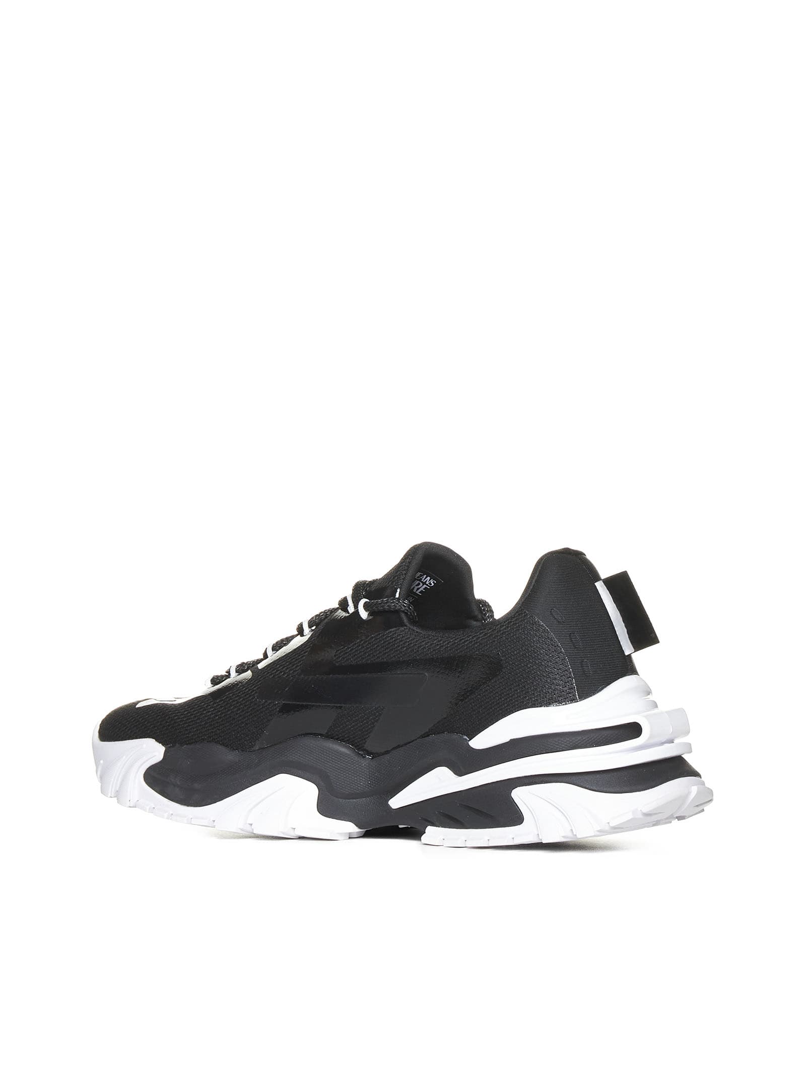 Shop Versace Jeans Couture Fondo New Trail Trek Sneaker In Black