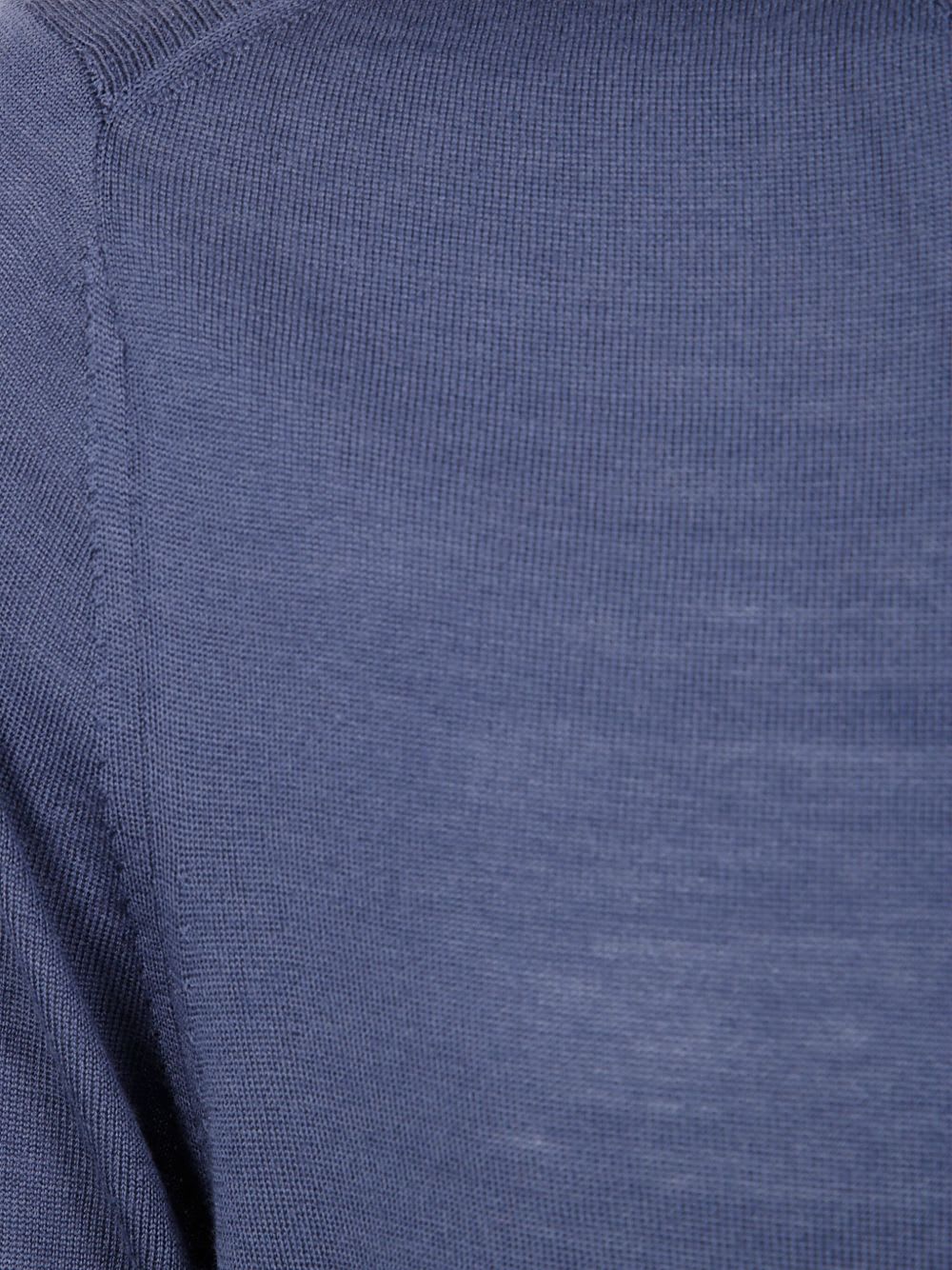 Paul Smith Merino Wool Crewneck Sweater In Blue