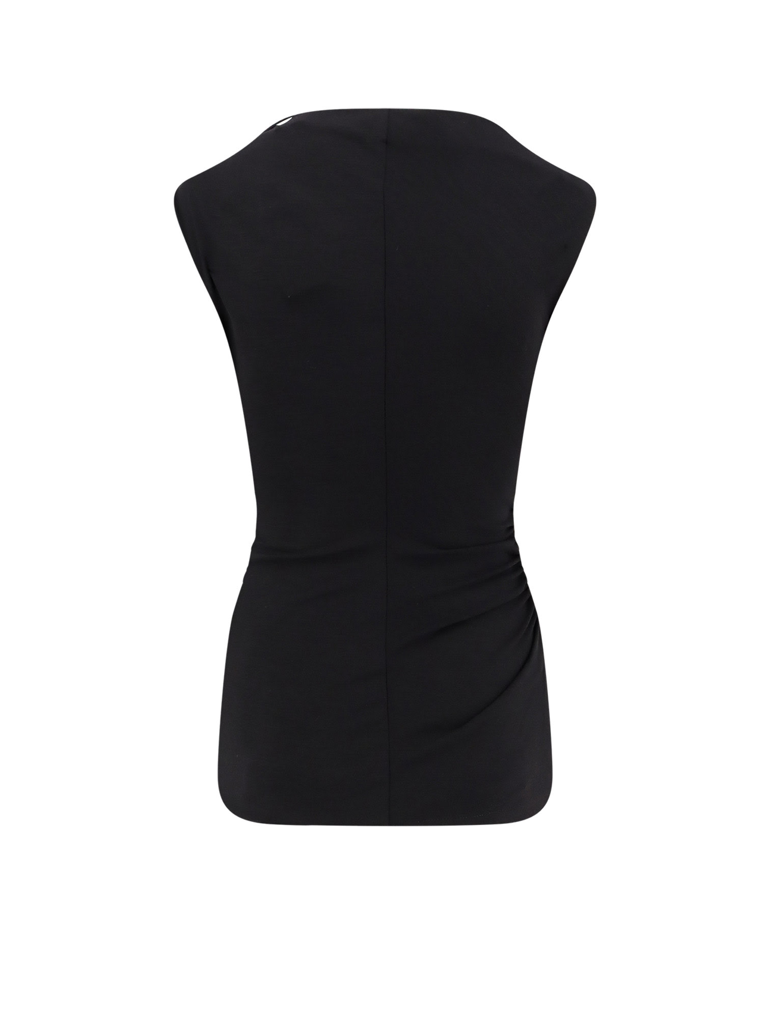 Brunello Cucinelli Women Wool And Stretch Viscose Top In Black