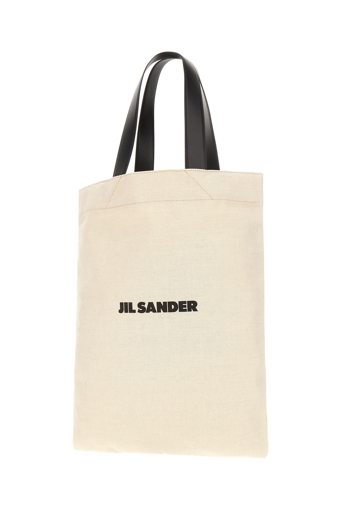 Shop Jil Sander Sand Canvas Shopping Bag In 280