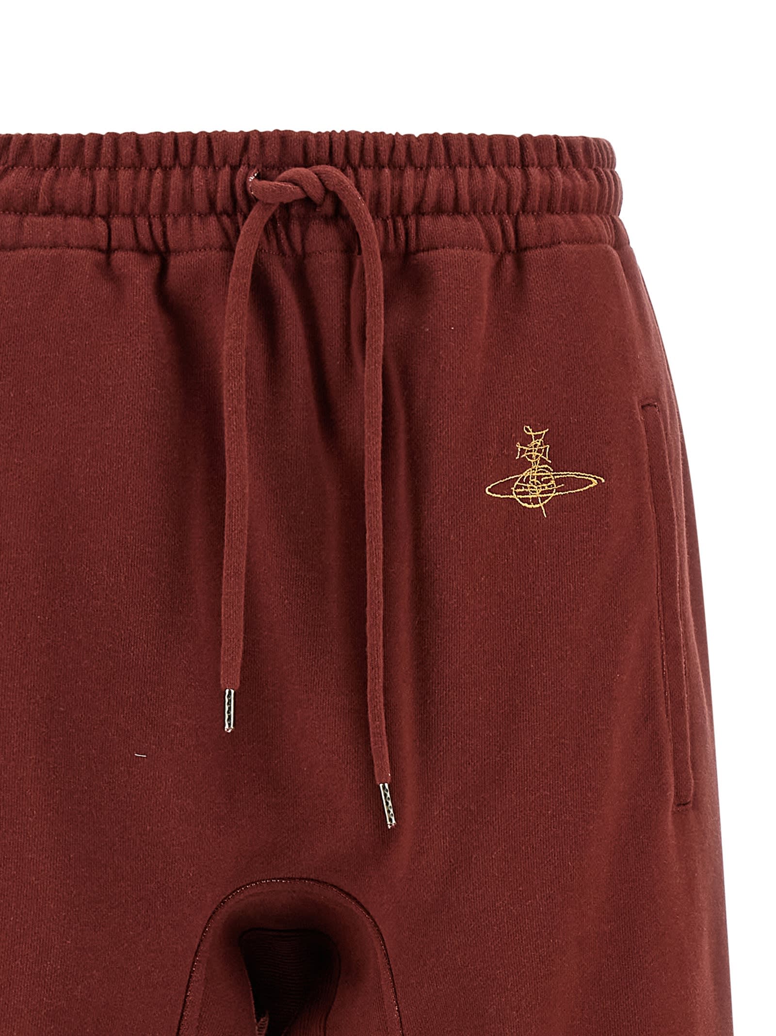 Vivienne Westwood Casual Joggers Featuring Elastic Waistband In Brown