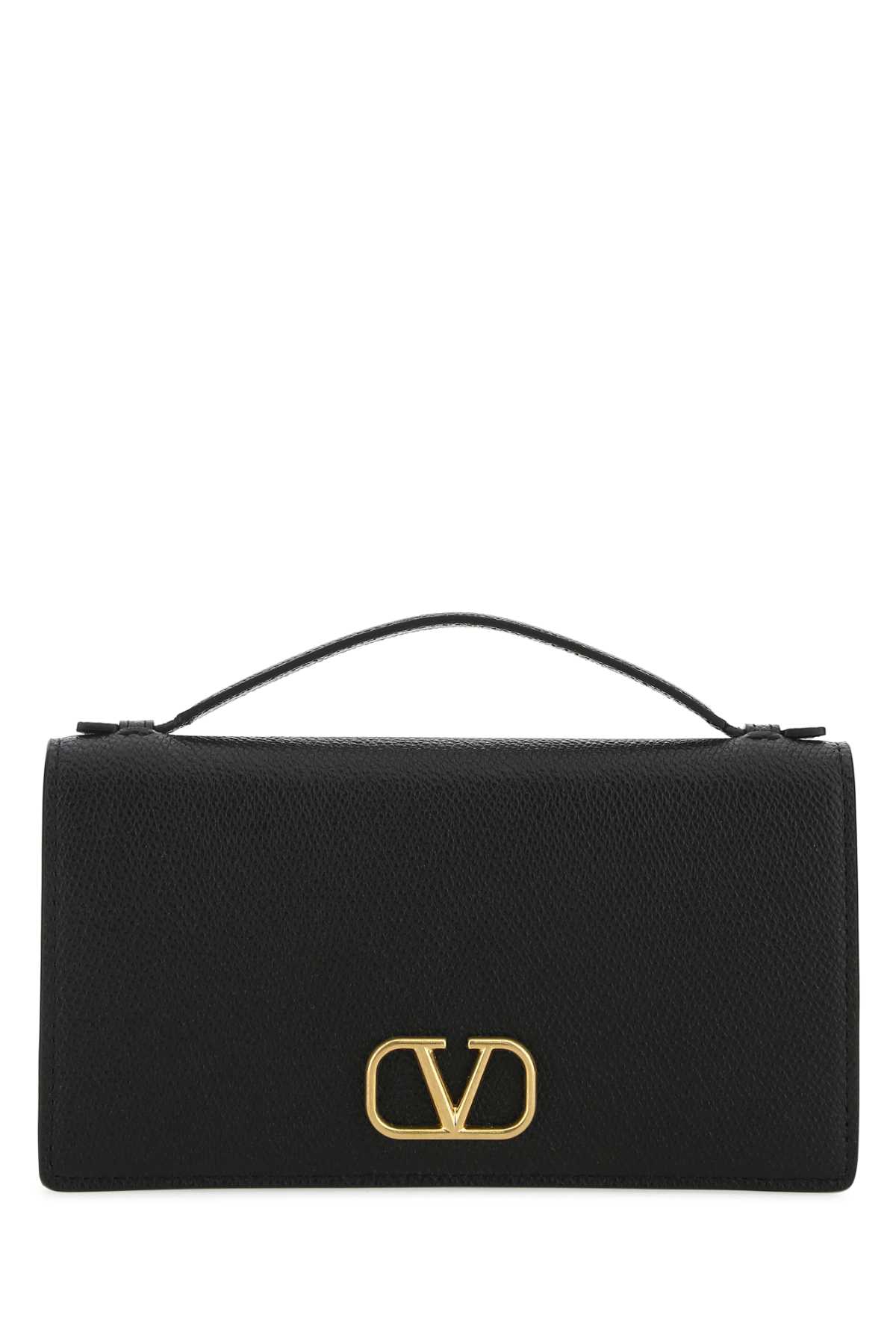 Black Leather Vlogo Wallet