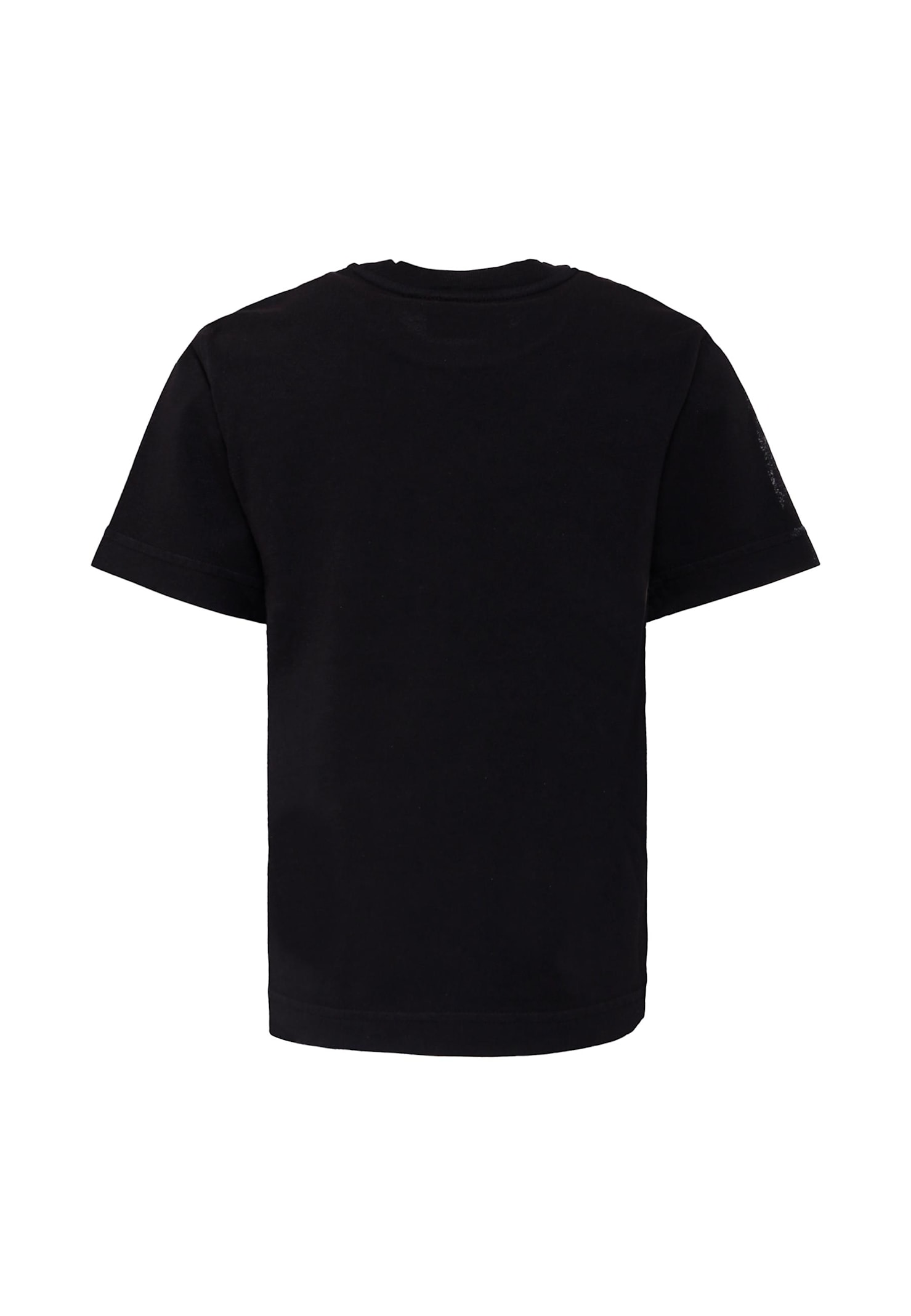 Diesel Black T-shirt For Boy With Logo In Black